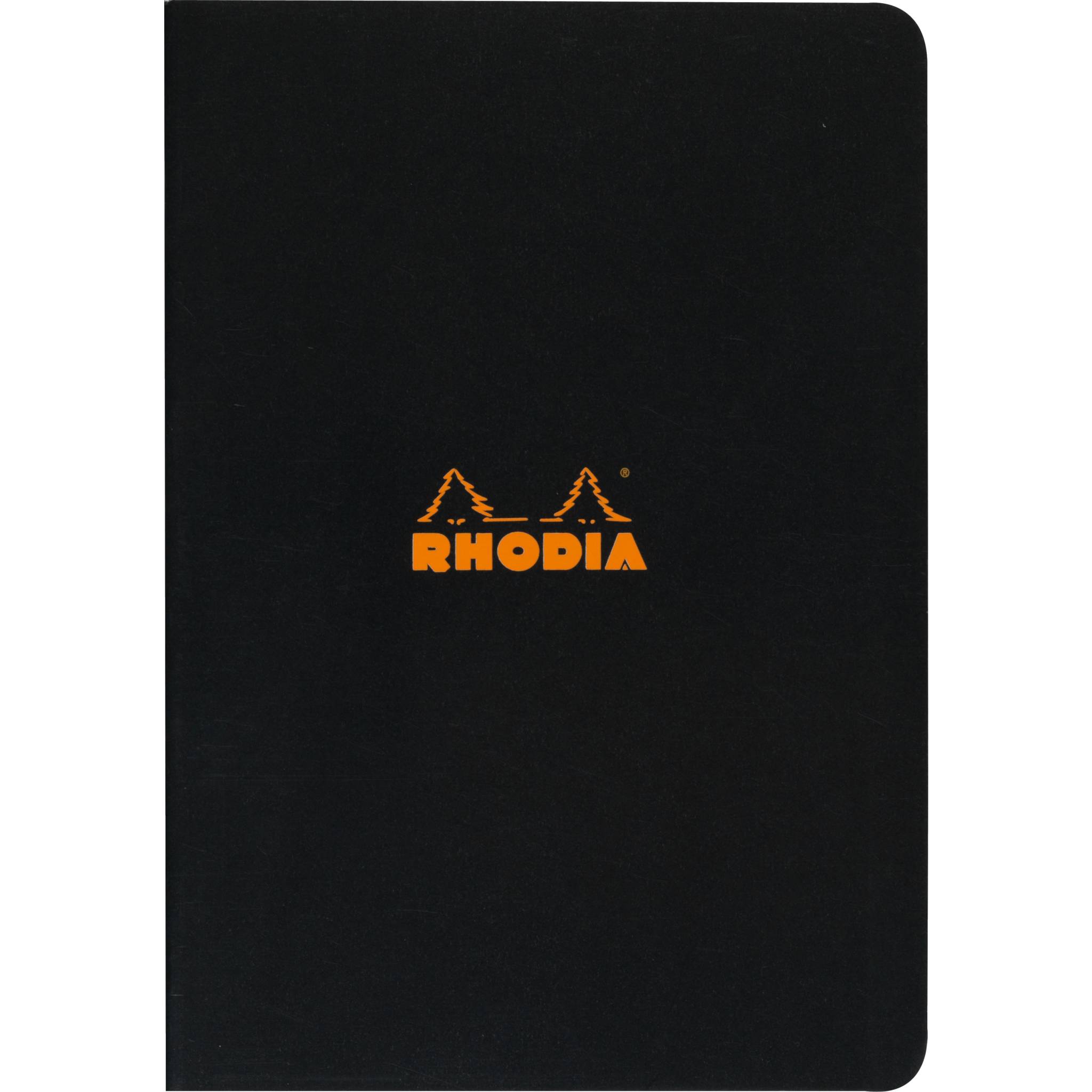 Rhodia 10x Notizheft Rhodia A4 48 Blatt liniert 80g - Schwarz 119169C
