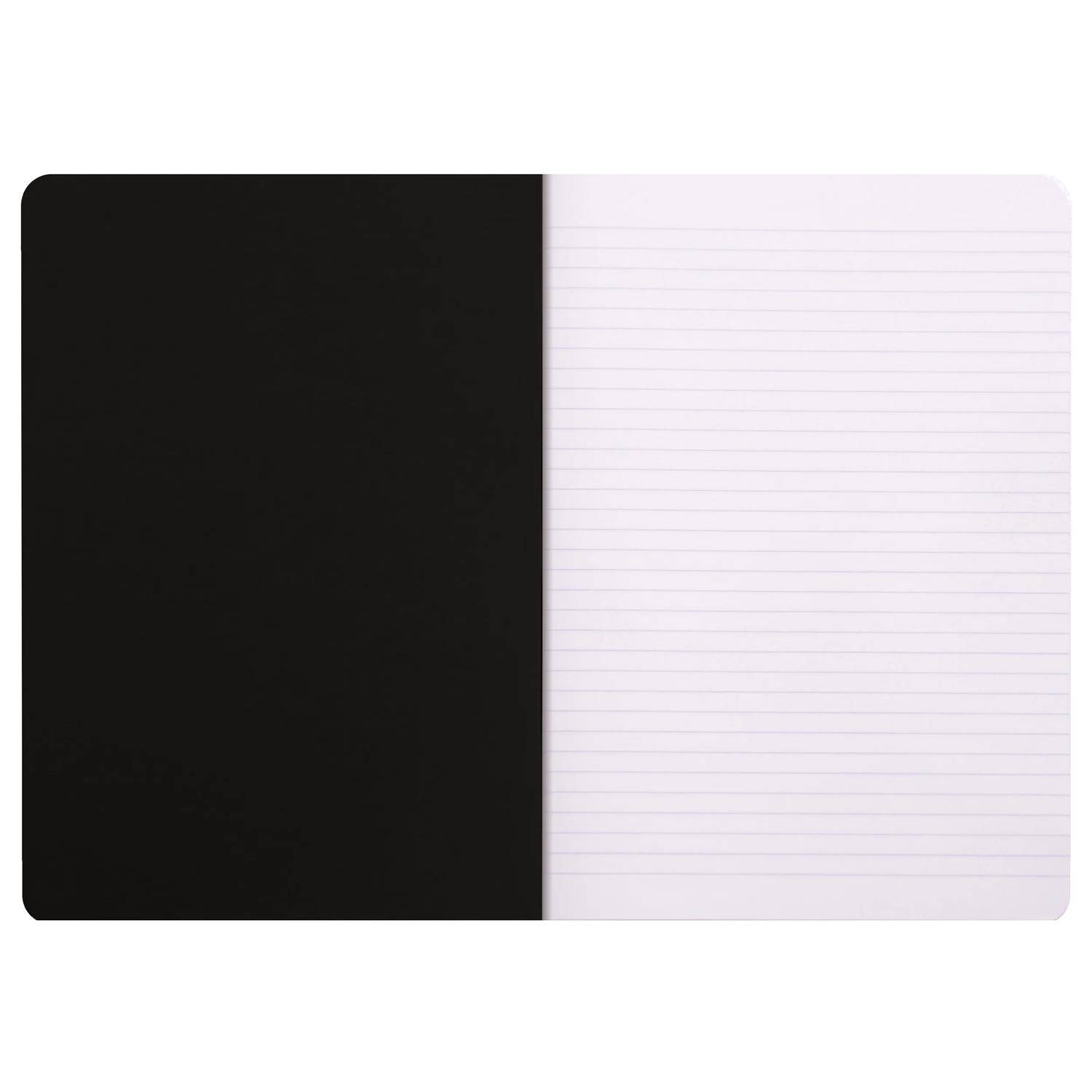 Rhodia 10x Notizheft Rhodia A4 48 Blatt liniert 80g - Schwarz 119169C