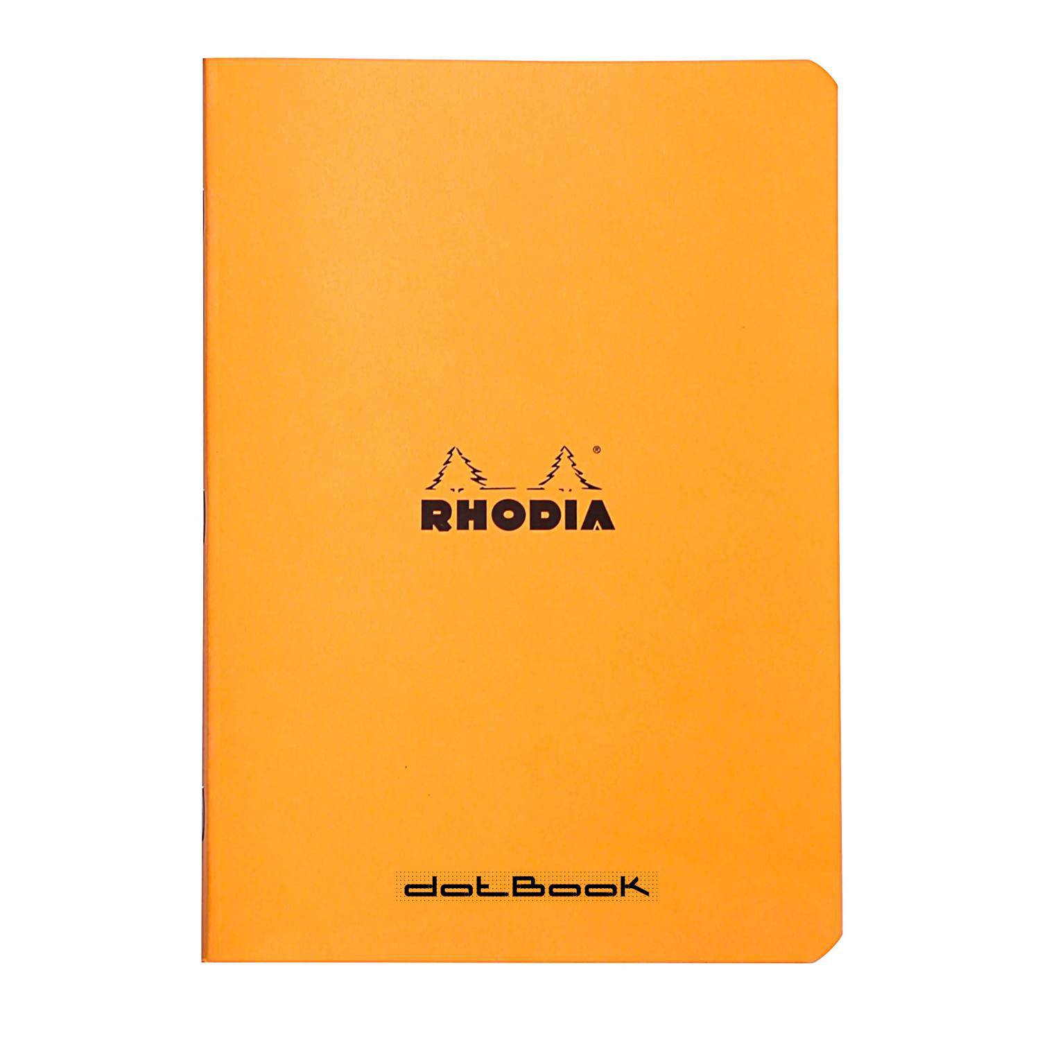 Rhodia 10x Notizheft Rhodia dotBook A5 48 Bl dot/punktkariert 80g Orange 119190C