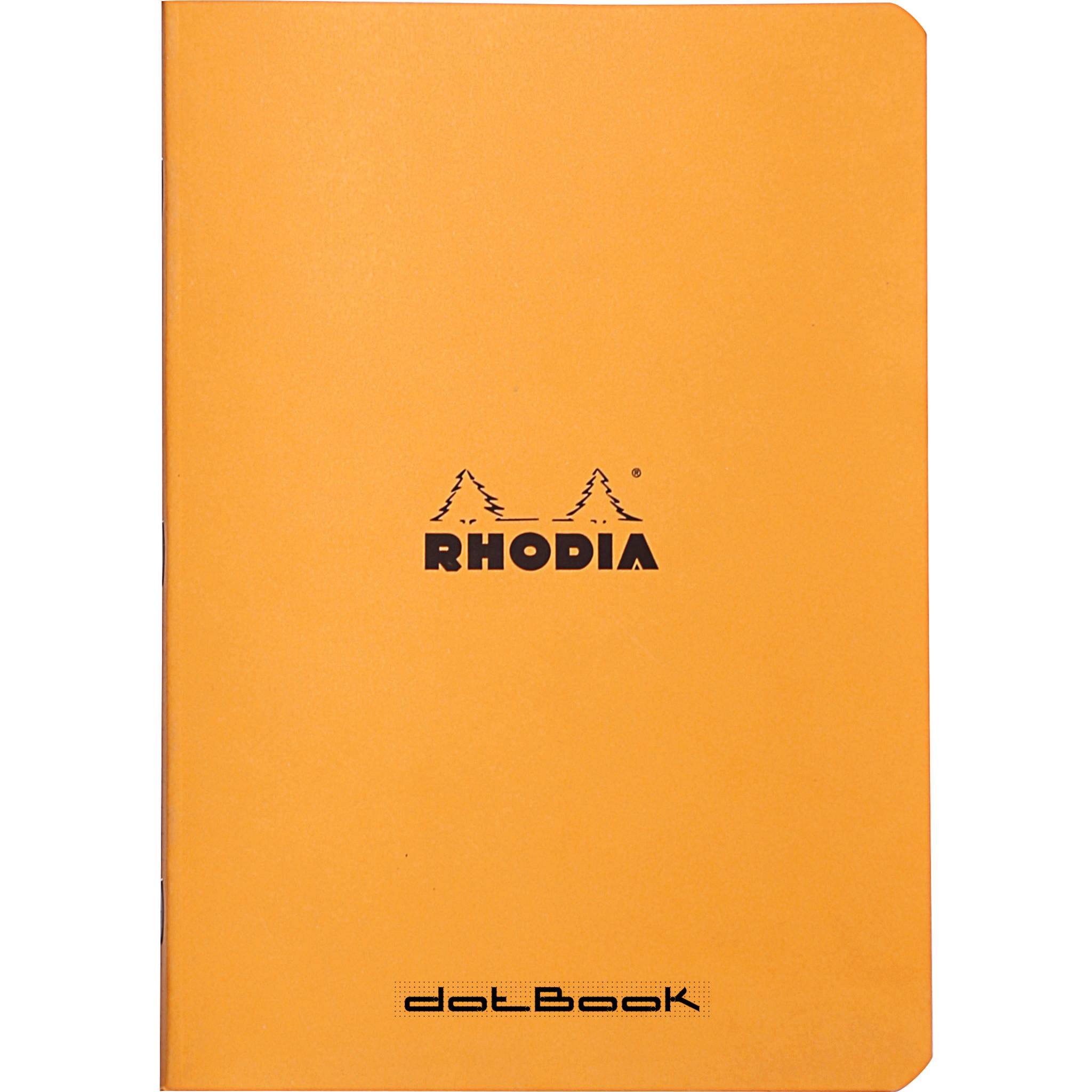 Rhodia 10x Notizheft Rhodia dotBook A5 48 Bl dot/punktkariert 80g Orange 119190C