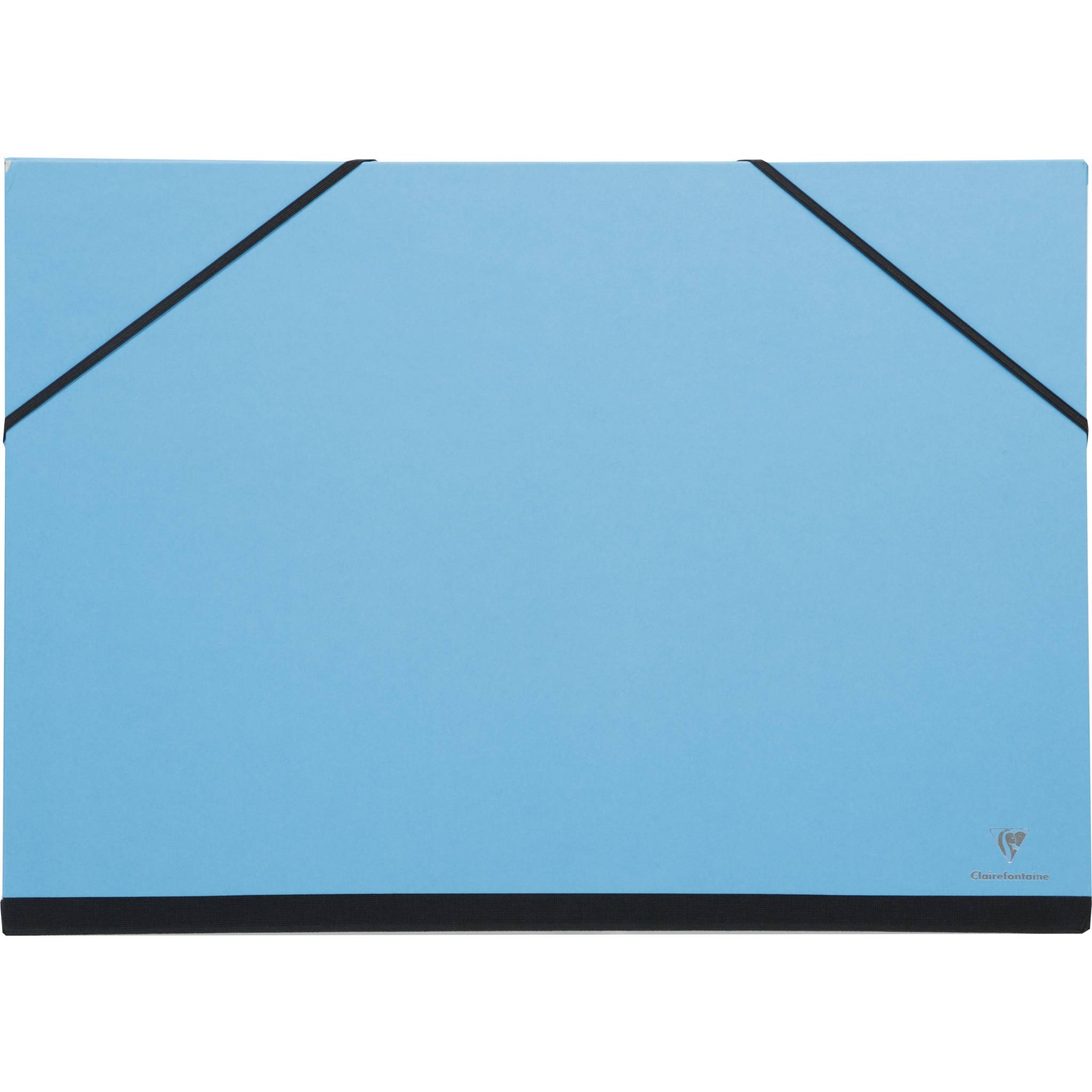 Clairefontaine 10x Zeichenmappe mit Gummizug 37x52 cm - Türkis 144707C