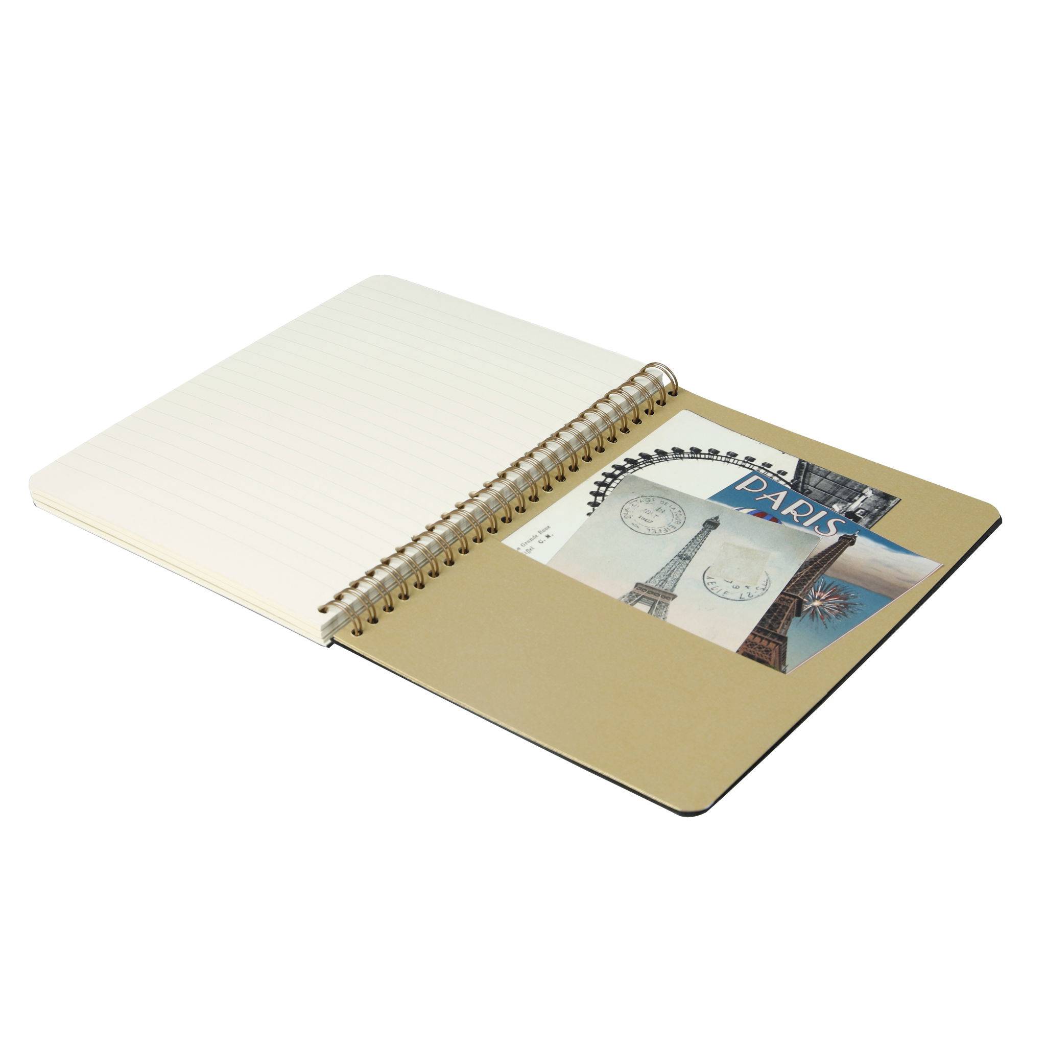 Clairefontaine 5x Notizbuch A5, 60 Blatt liniert Motive sortiert Schwarz 102566C