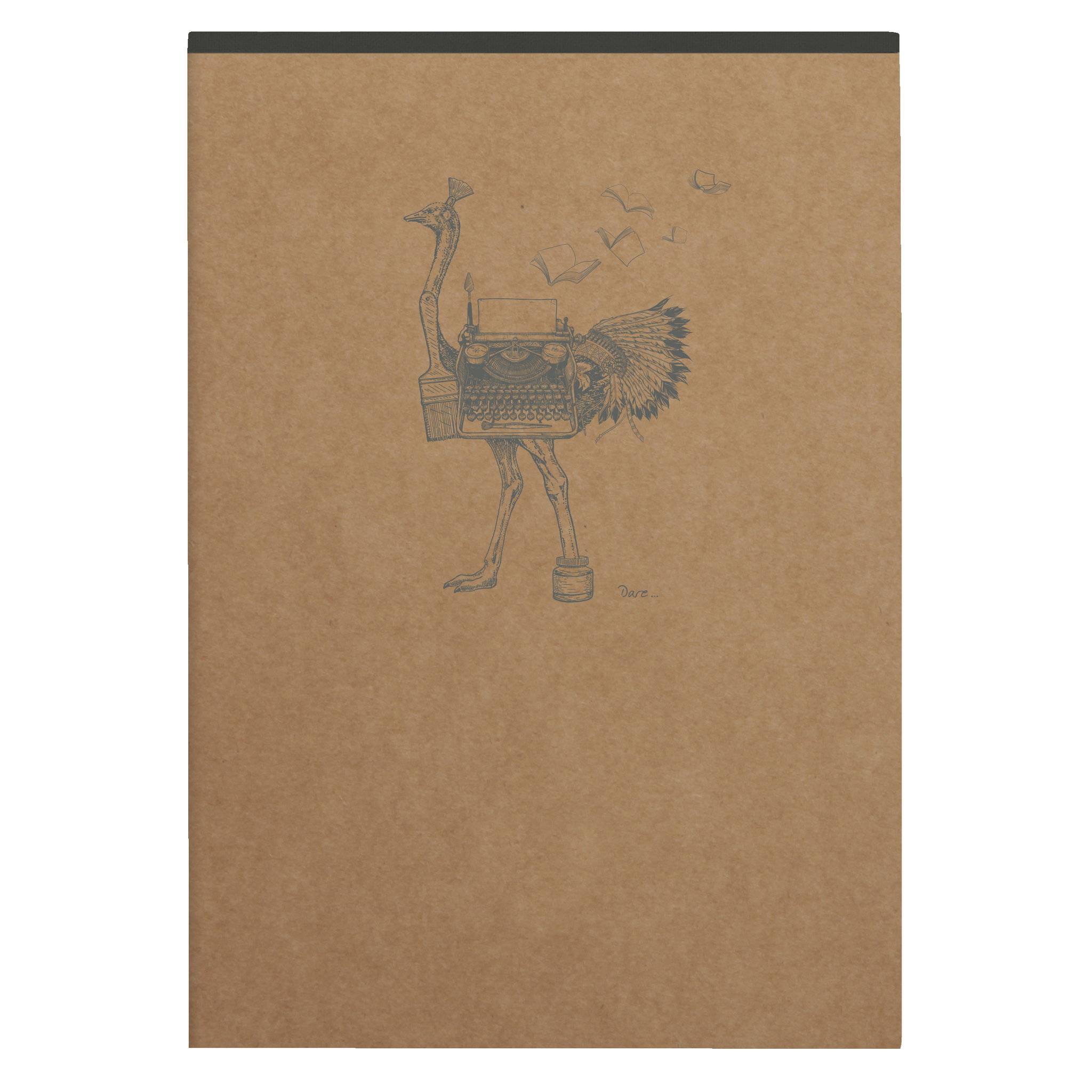 Clairefontaine 5x Block A5 70 Blatt liniert, Motive sortiert - Braun 103636C