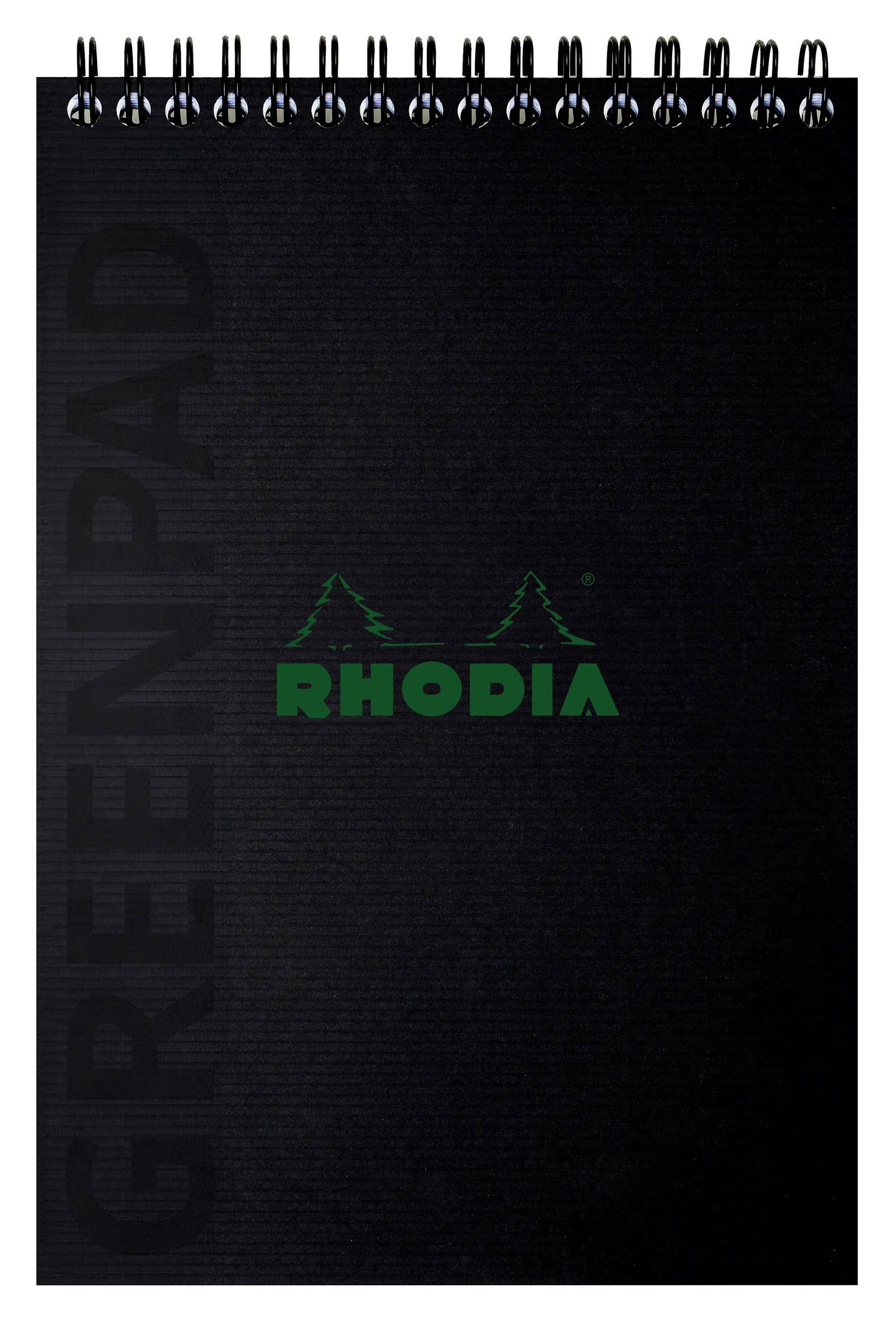 Rhodia 5x Block A5+ RC Karton 350 g/m2, 80 Bl liniert, 90 g/m2 Schwarz 119929C