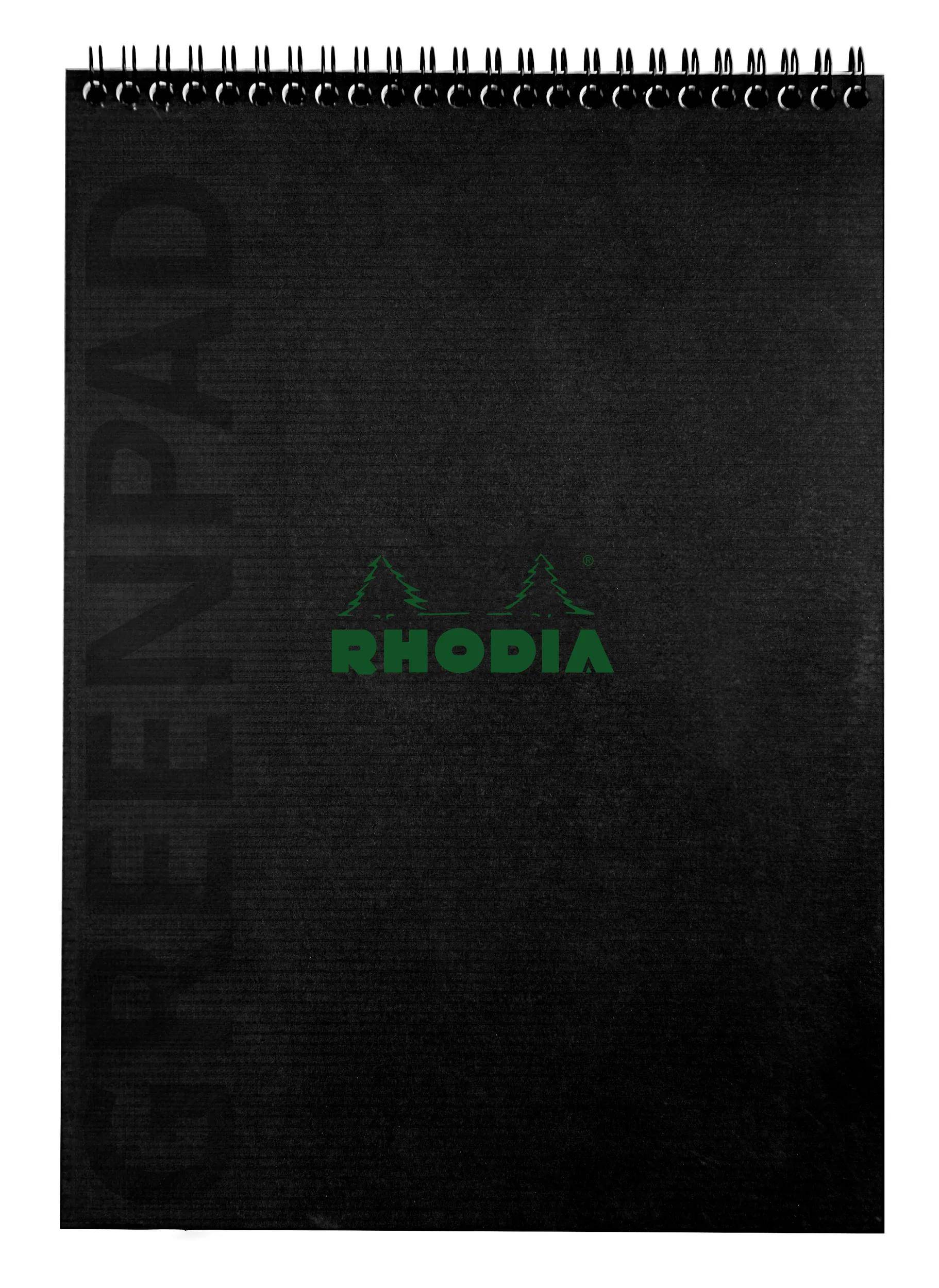 Rhodia 5x Block A4+ RC Karton 350 g/m2, 80 Bl liniert, 90 g/m2 Schwarz 119927C