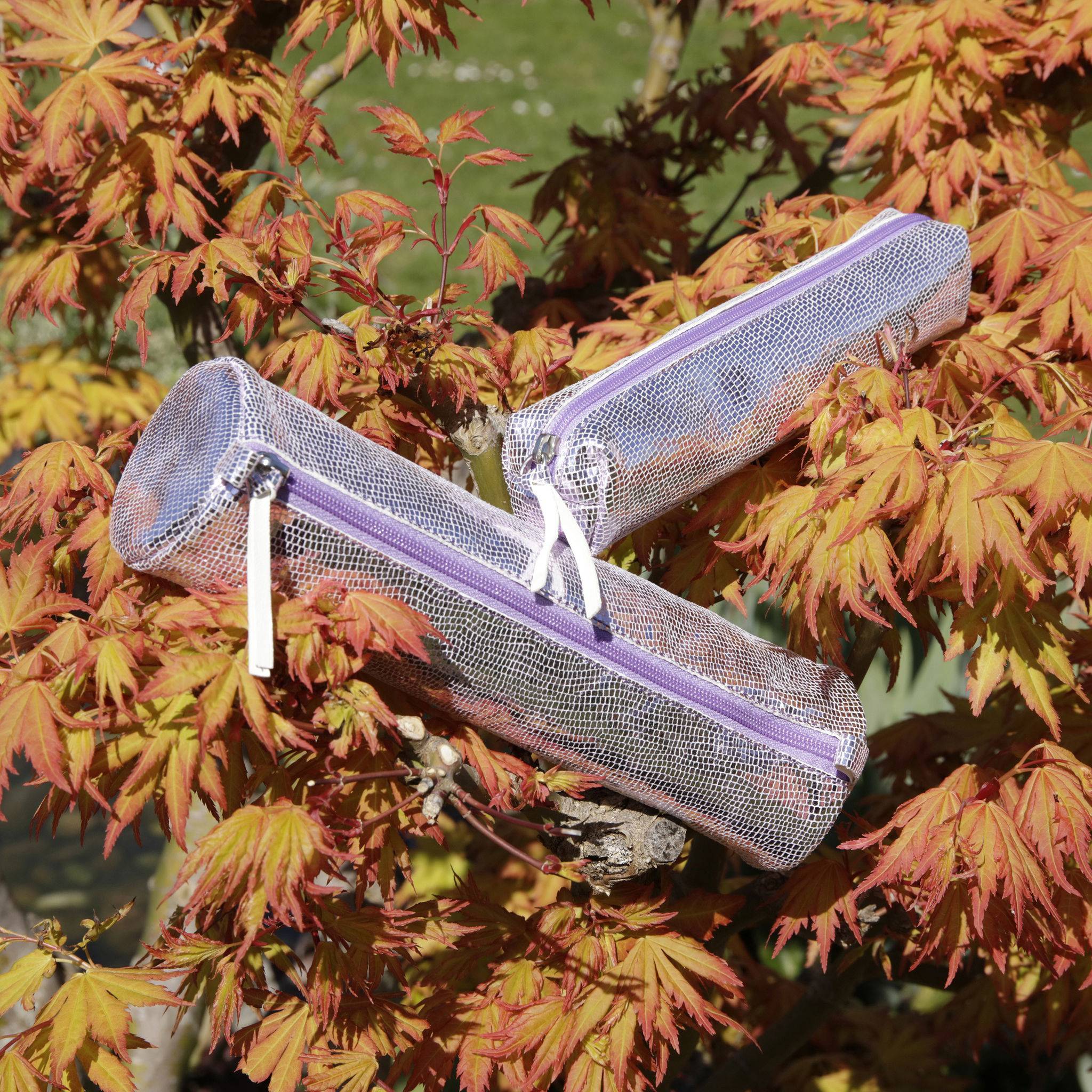 Clairefontaine 4x Céleste Schlampermäppchen Leder Ø5,5x22cm rosa 410106C