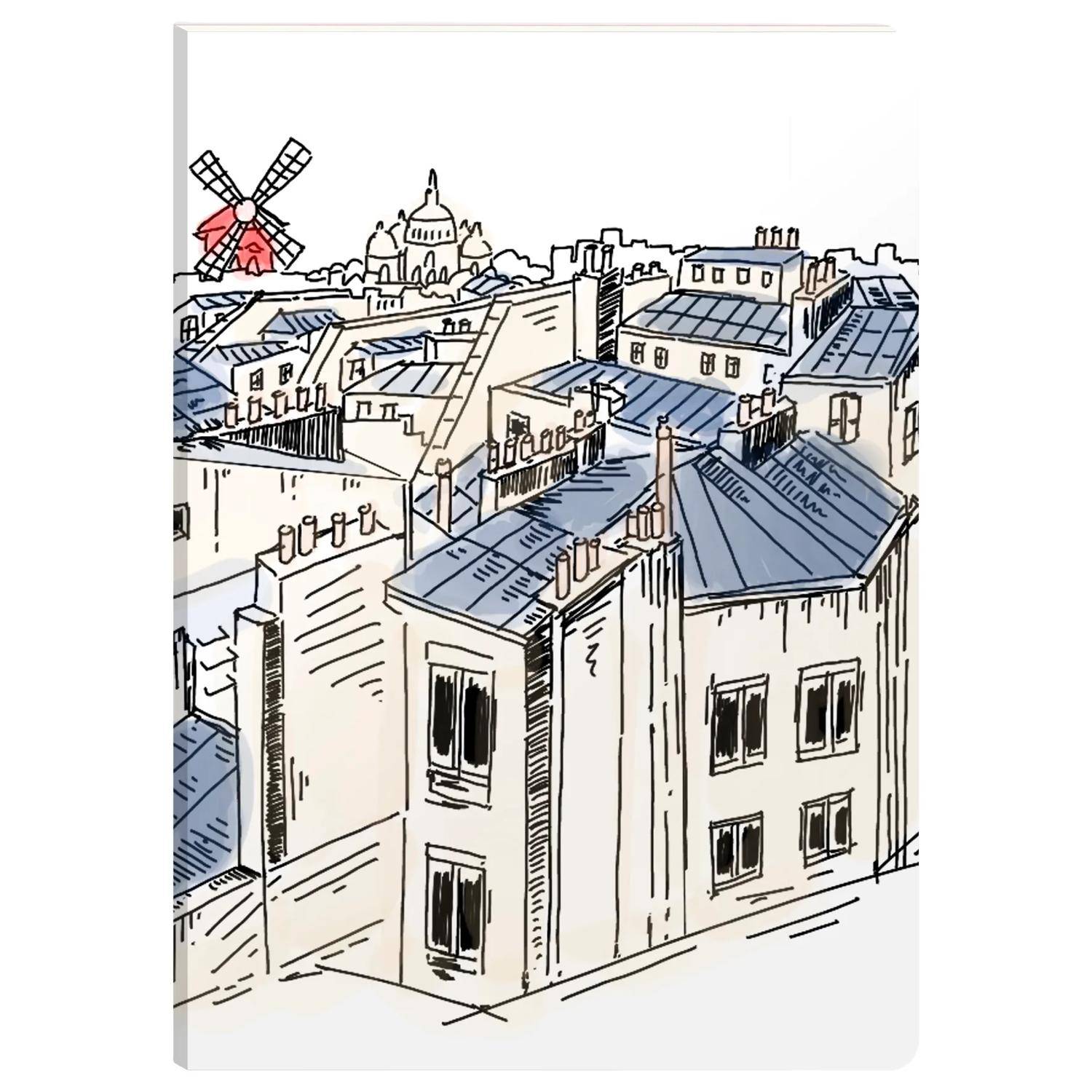 Clairefontaine 4x Notizbuch flexiblem Umschlag A6 64 Blatt sortiert 812437C