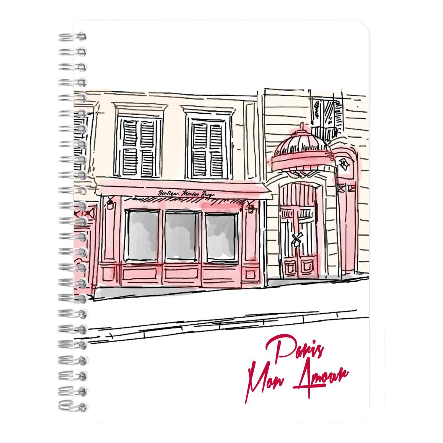 Clairefontaine 4x Notizbuch Spiralbindung A5 74 Blatt liniert sortiert 812434C