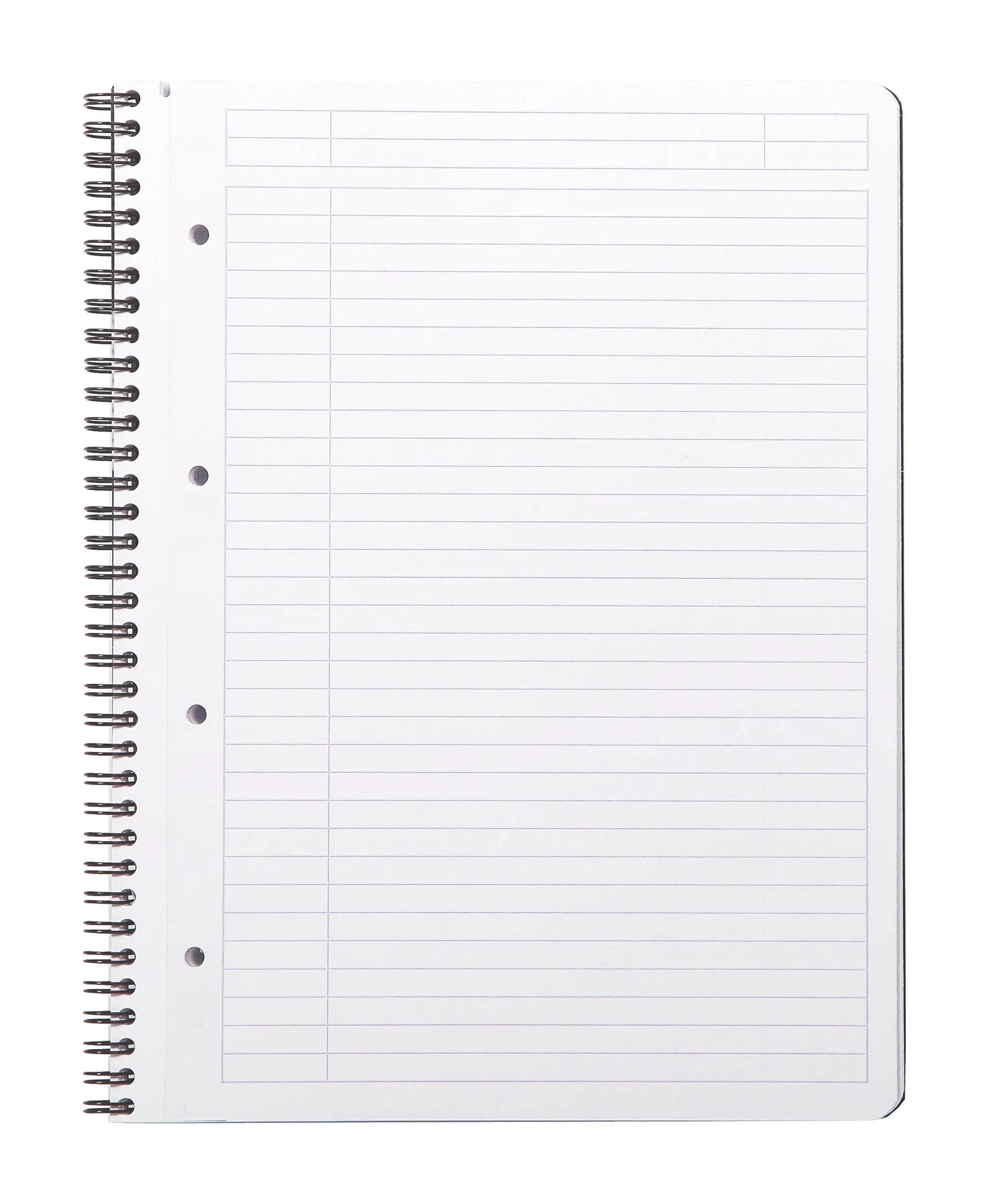 Rhodia 5x Greenbook A4+ mit Spiralbindung 80 Blatt liniert 90g Schwarz 119914C