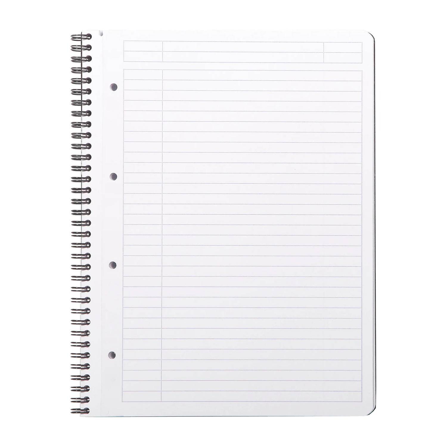 Rhodia 5x Greenbook A4+ mit Spiralbindung 80 Blatt liniert 90g Schwarz 119914C