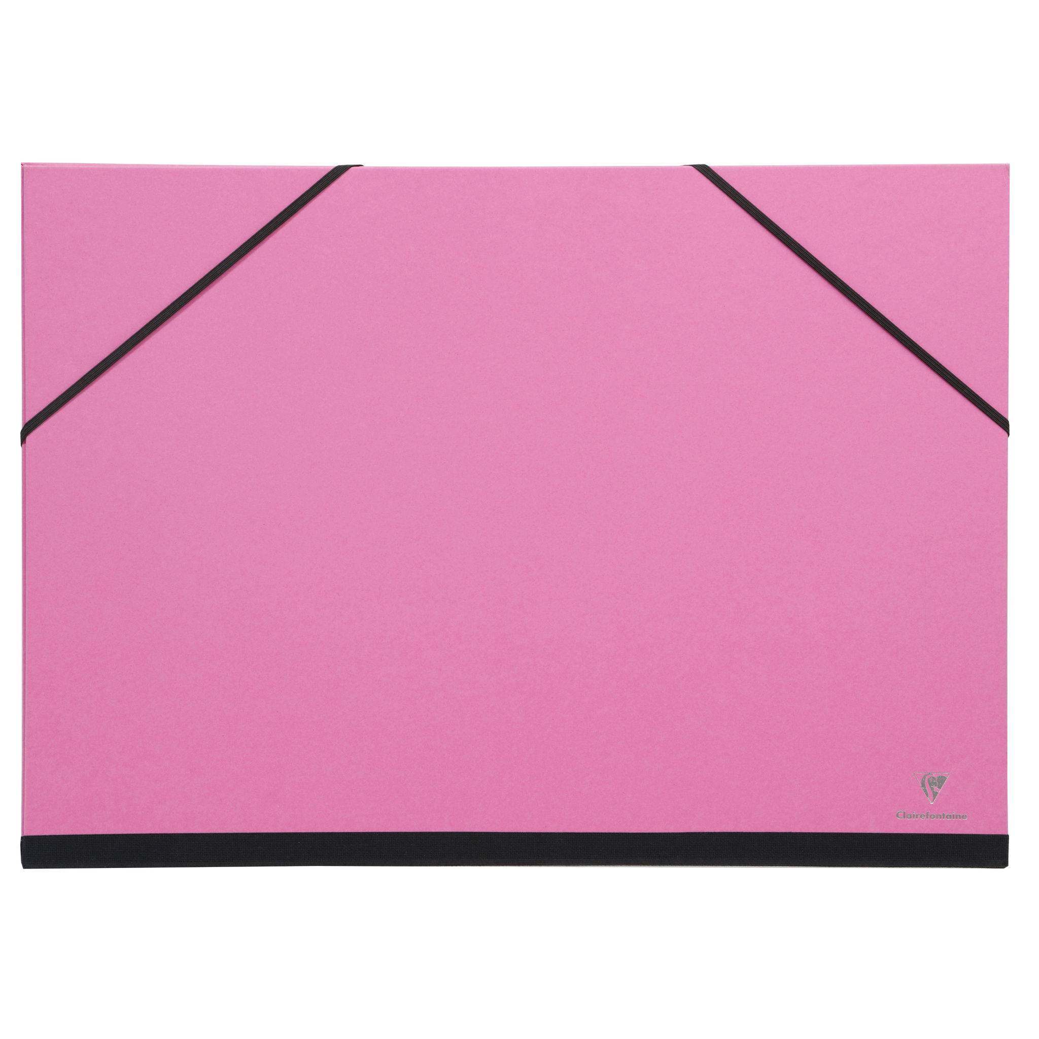 Clairefontaine 10x Zeichenmappe mit Gummizug 28x38 cm - Sortierung 144801C