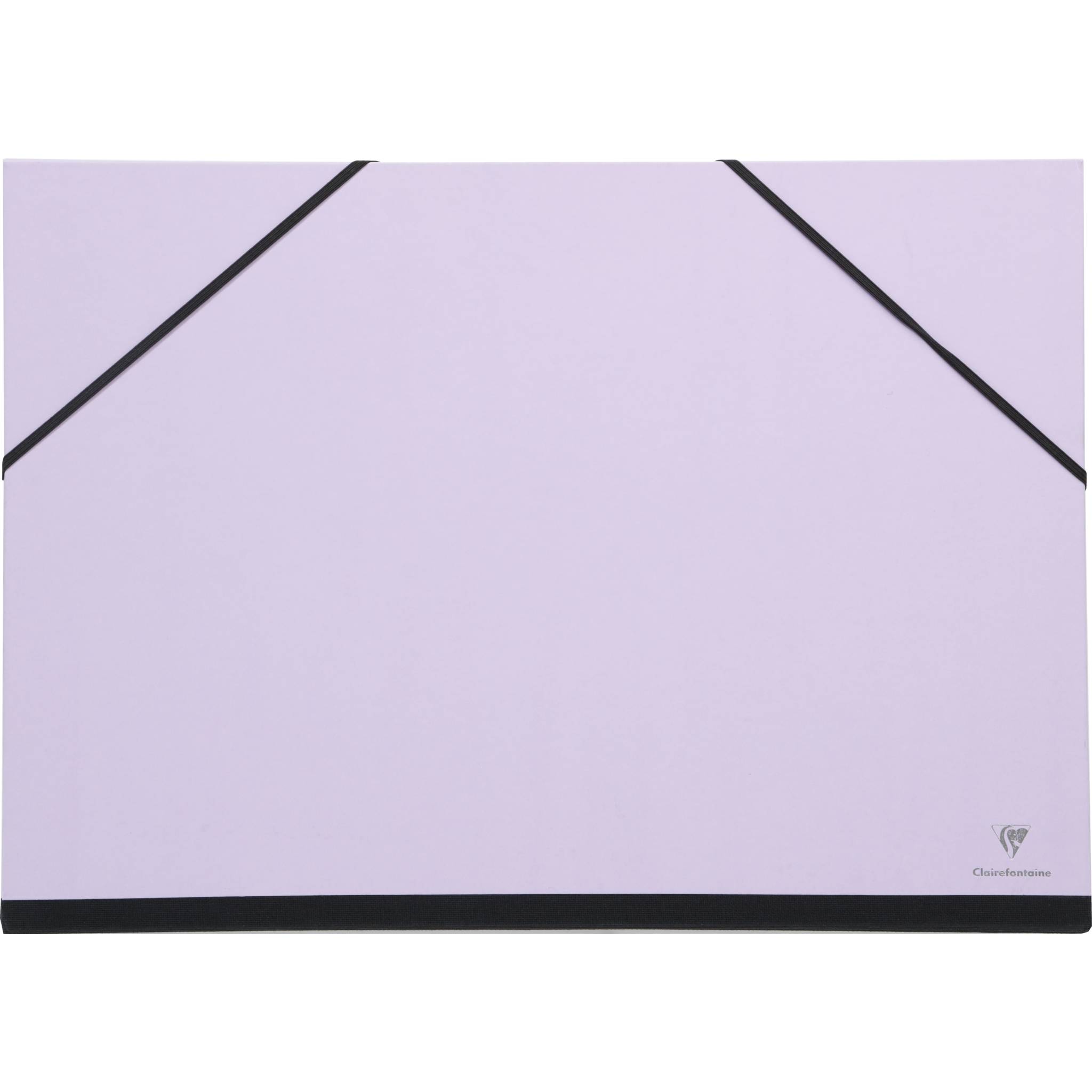 Clairefontaine 10x Zeichenmappe mit Gummizug 28x38 cm - Flieder 144803C