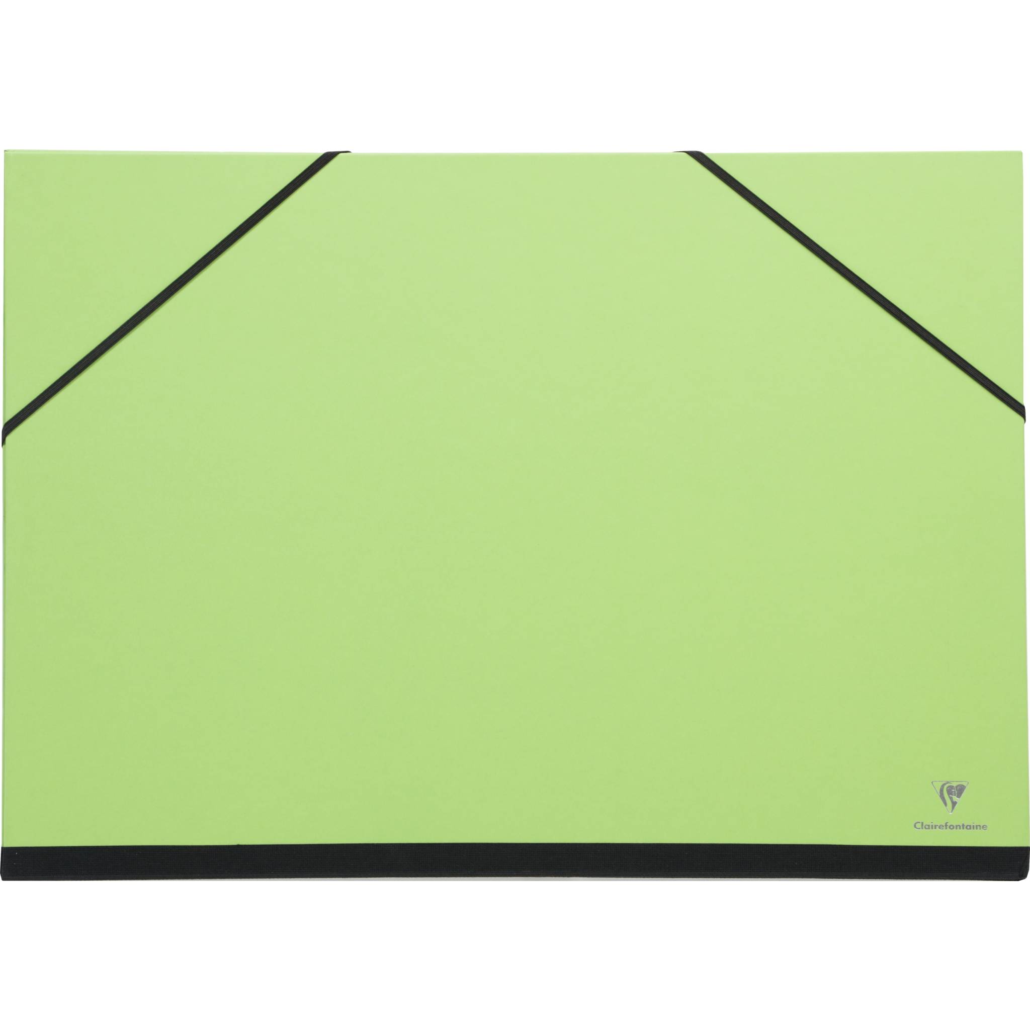 Clairefontaine 6x Zeichenmappe mit Gummizug 52x72 cm - Grün 144404C
