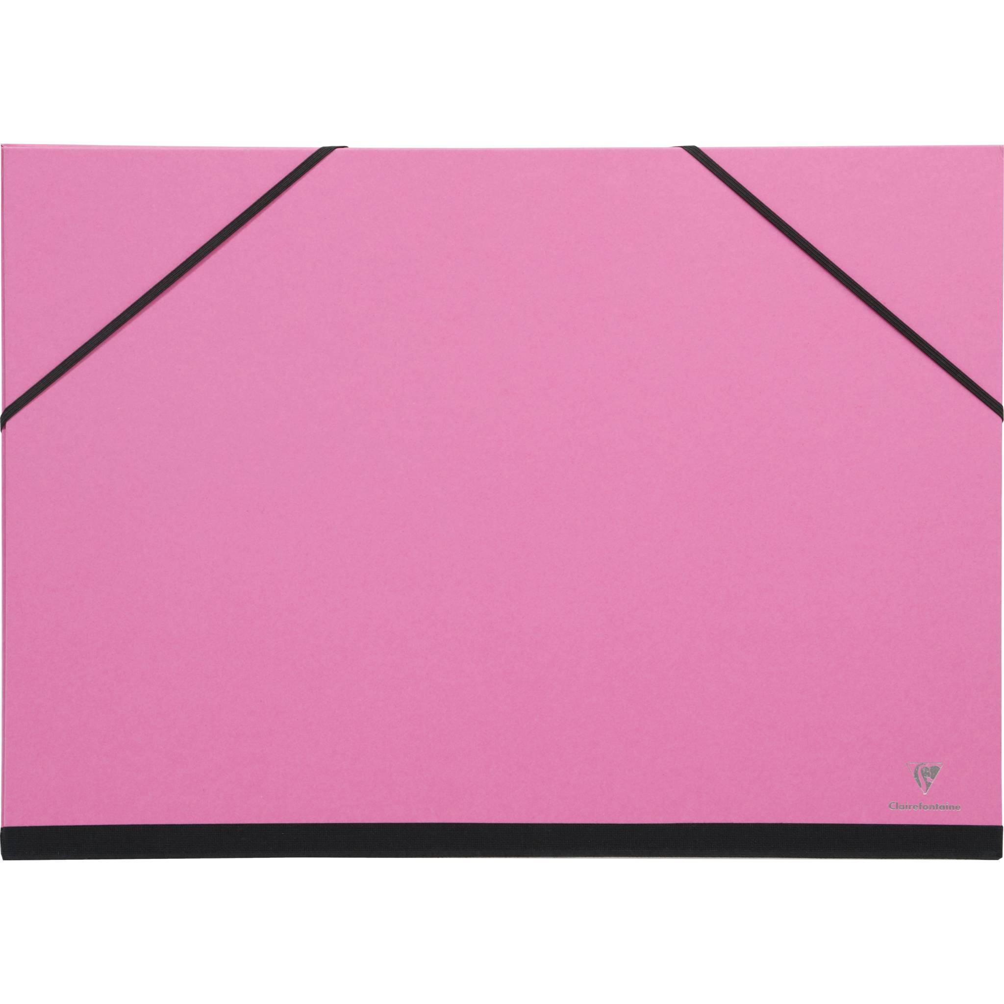Clairefontaine 6x Zeichenmappe mit Gummizug 52x72 cm - Fuchsia 144406C