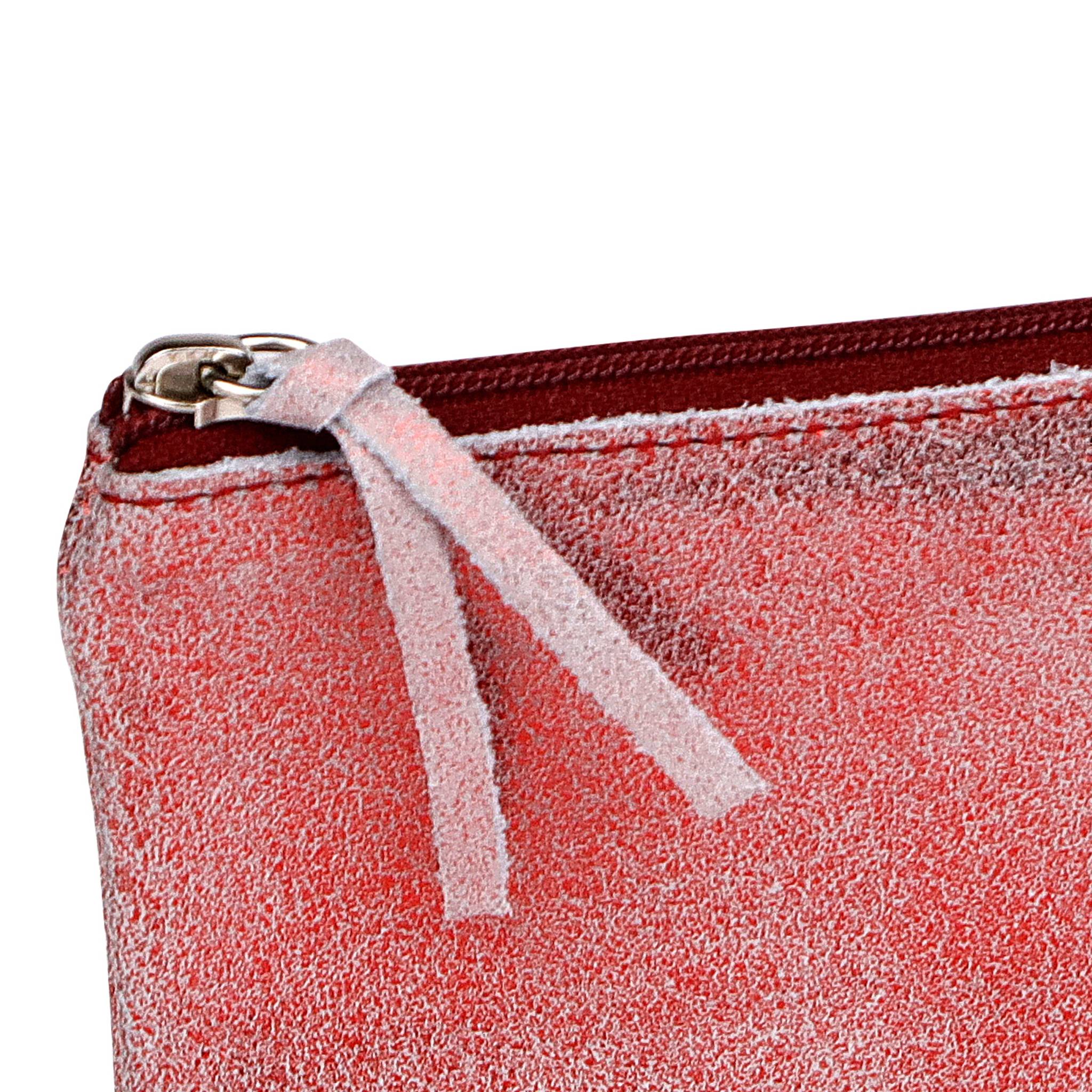 Clairefontaine 4x Ruby Flaches Schlampermäppchen 22x11cm glänzend rot 410069C
