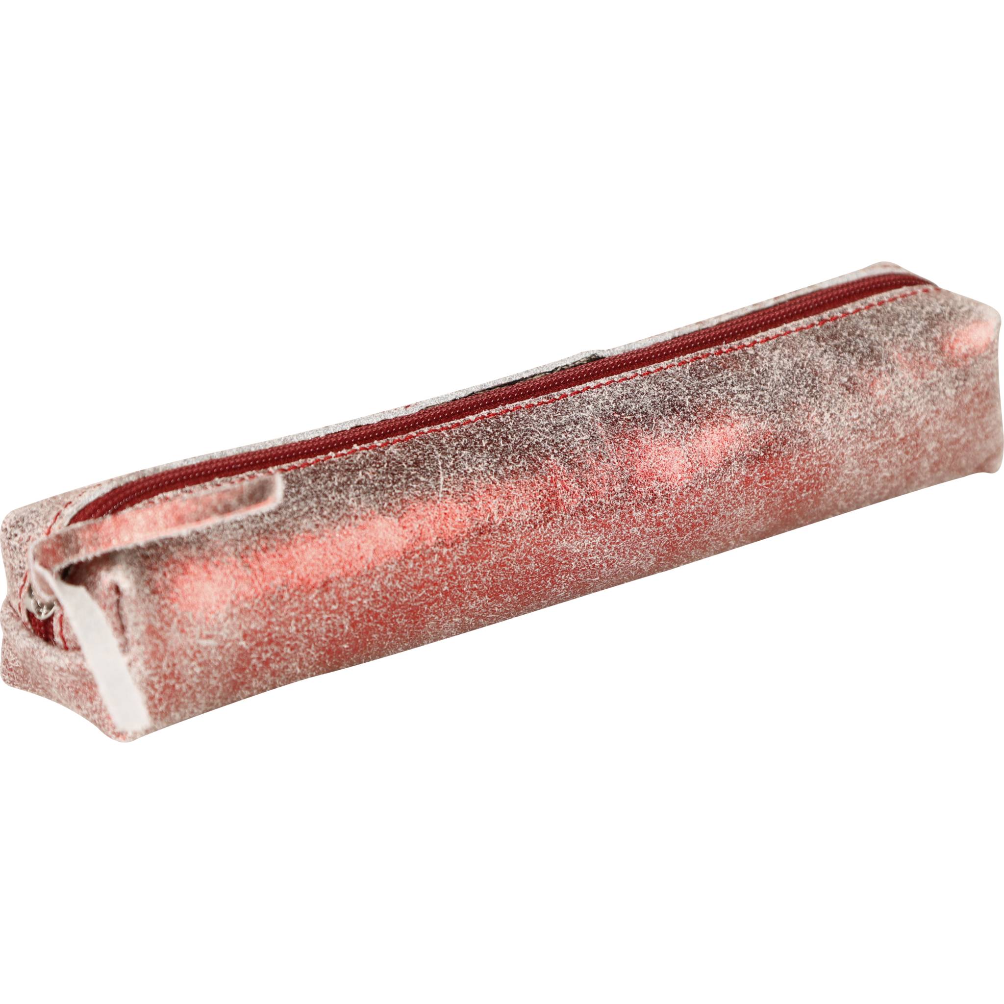 Clairefontaine 4x Ruby Schlampermäppchen 19,5x2,5x4cm glänzend rot 410067C