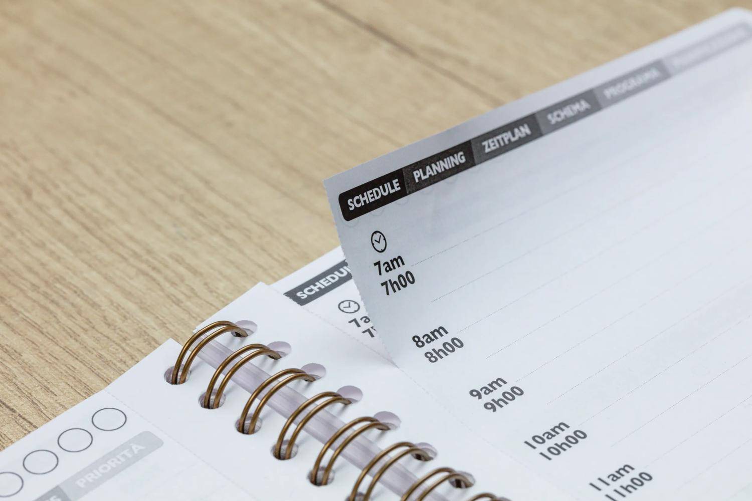 Clairefontaine 5x Kalenderbuch mit Doppelspirale A5 125 Blatt schwarz 782391C