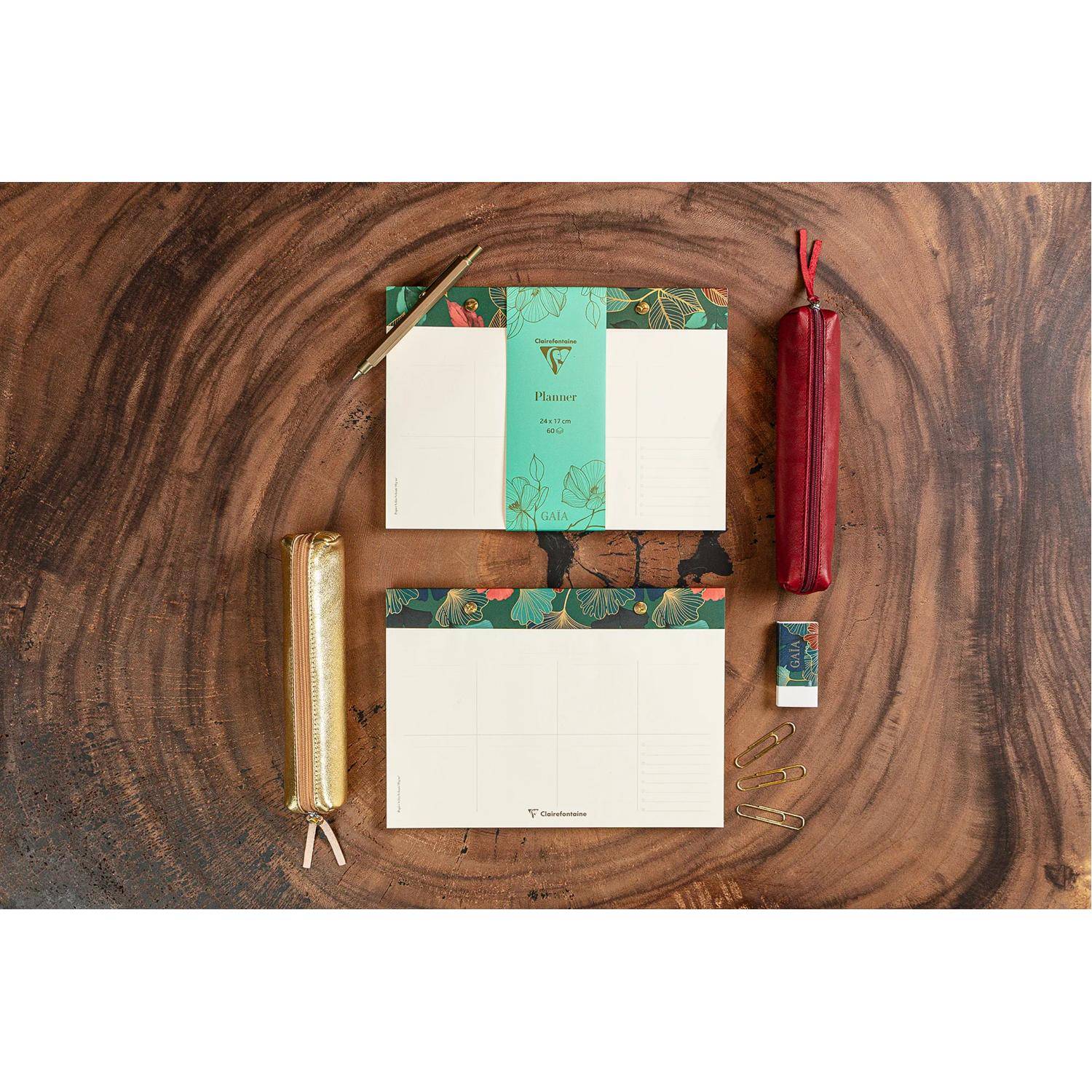 Clairefontaine 4x Planner Block 24x17cm 60 bedruckte abtrennbare Blätter 116244C