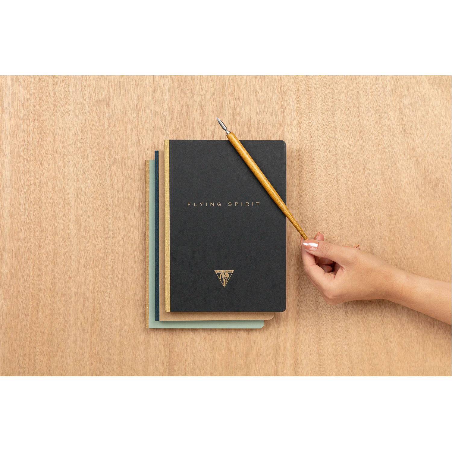 Clairefontaine 5x Notizbuch, A5 14,8x21cm 96 Bl liniert 90g, Kartonbraun 103546C