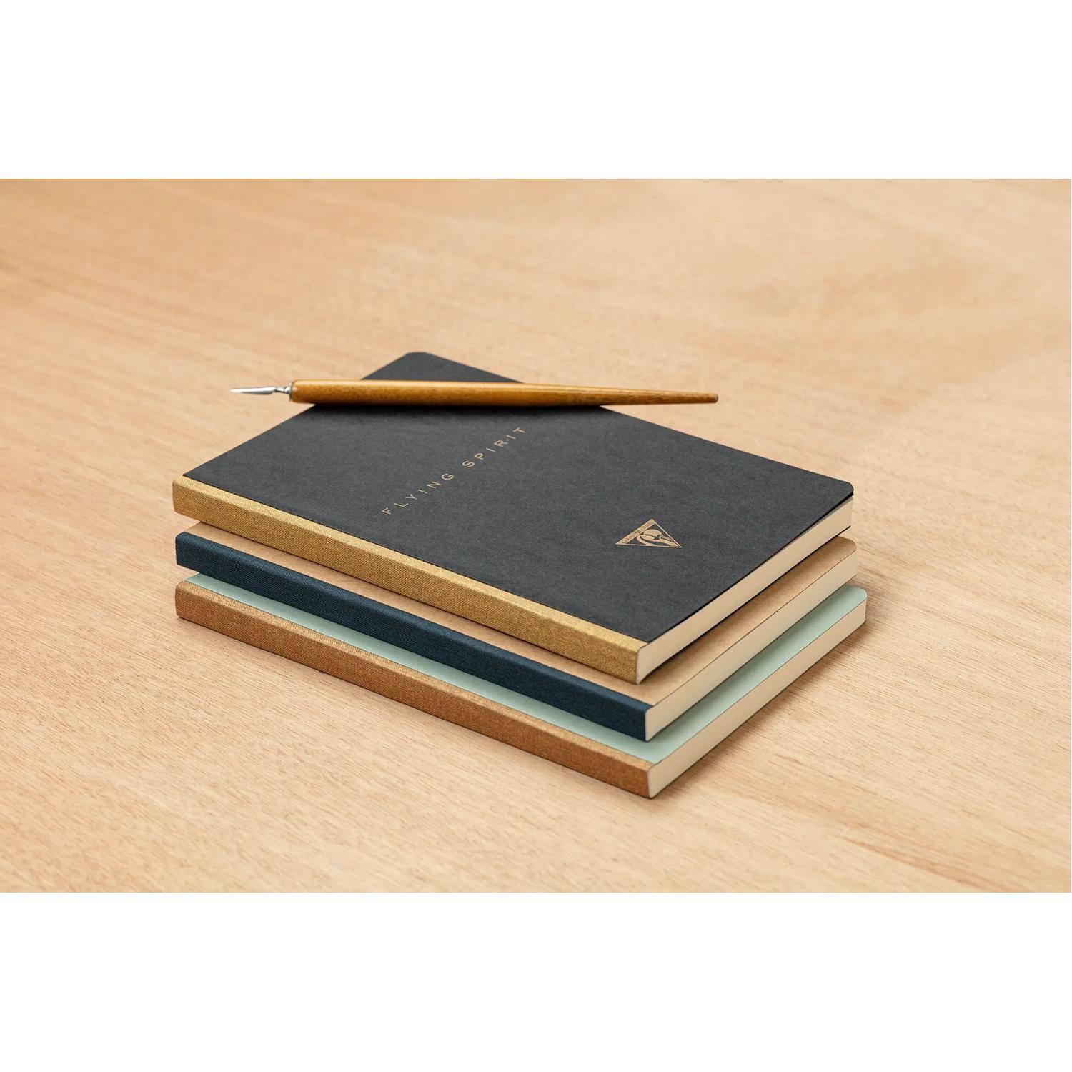 Clairefontaine 5x Notizbuch, A5 14,8x21cm 96 Bl liniert 90g, Kartonbraun 103546C