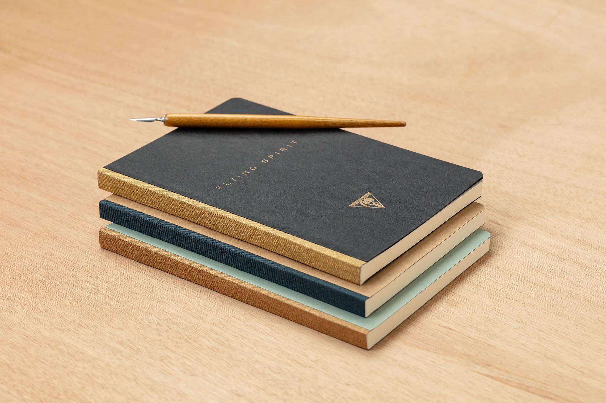 Clairefontaine 5x Notizbuch A5 14,8x21cm, 96 Bl liniert, 90g, Graugrün 107546C