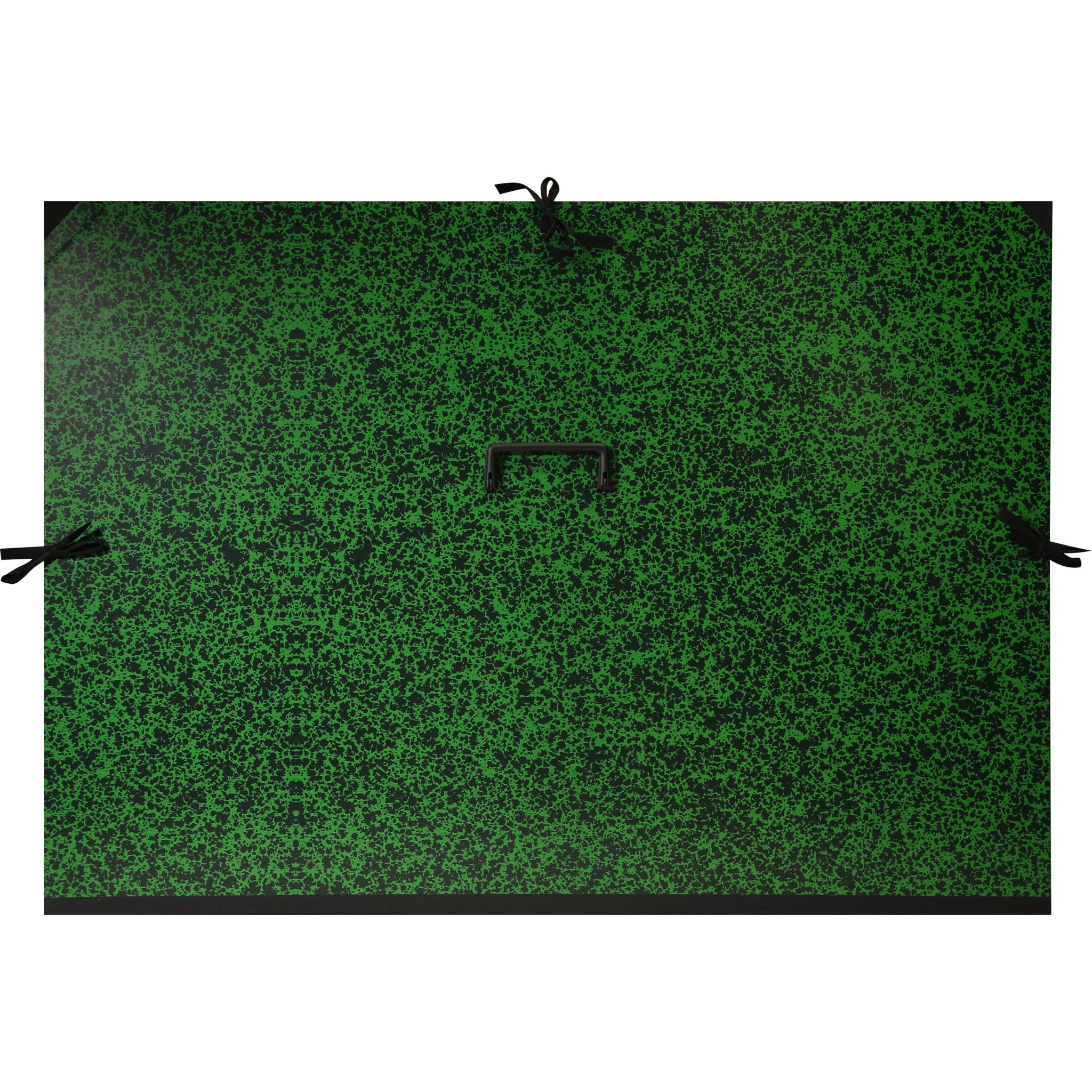 Clairefontaine 3x Zeichenmappe mit 3 Bändern und Griff - Grün 975419C