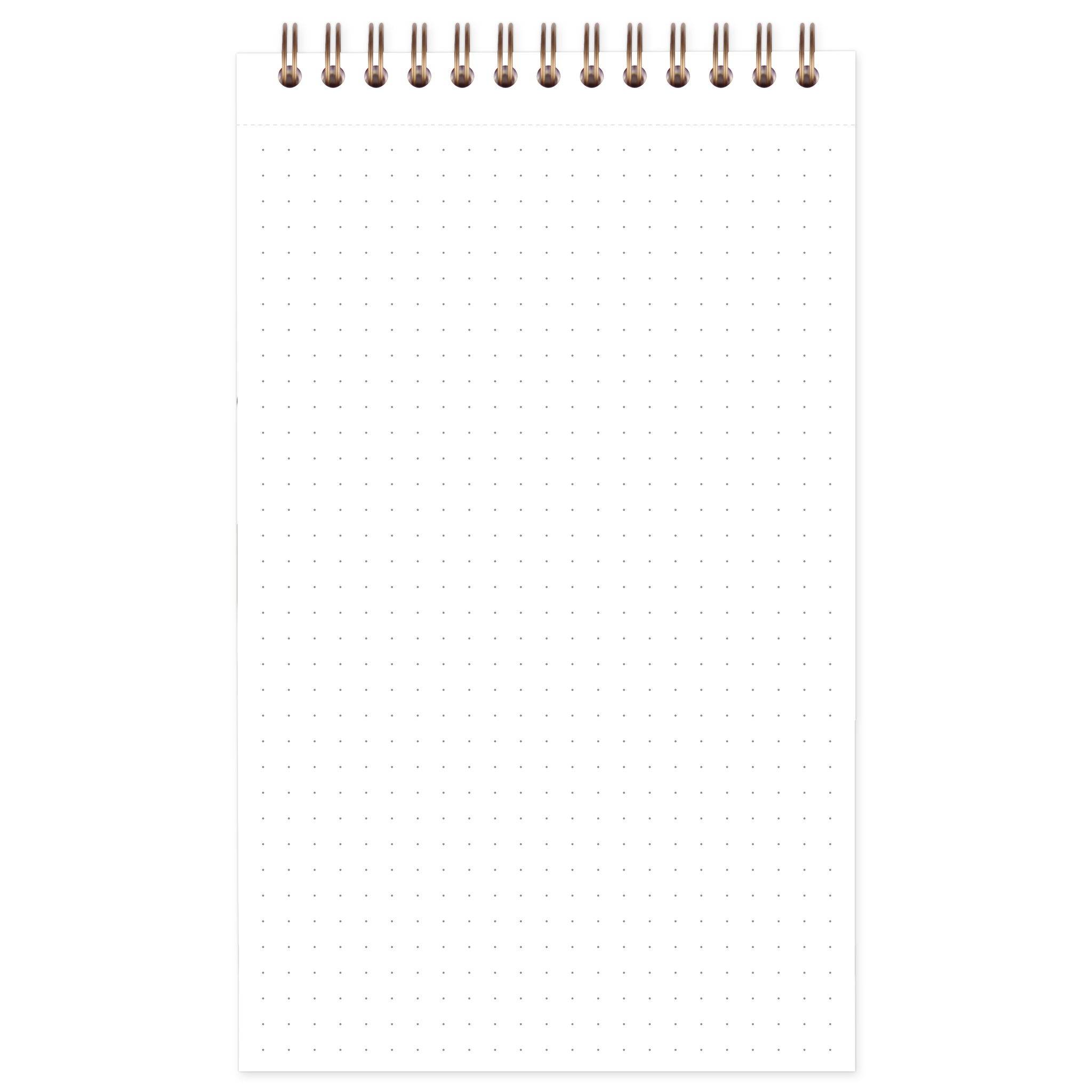 Clairefontaine 5x Block mit Doppelspirale 12x20cm 125 Blatt braun 78619C