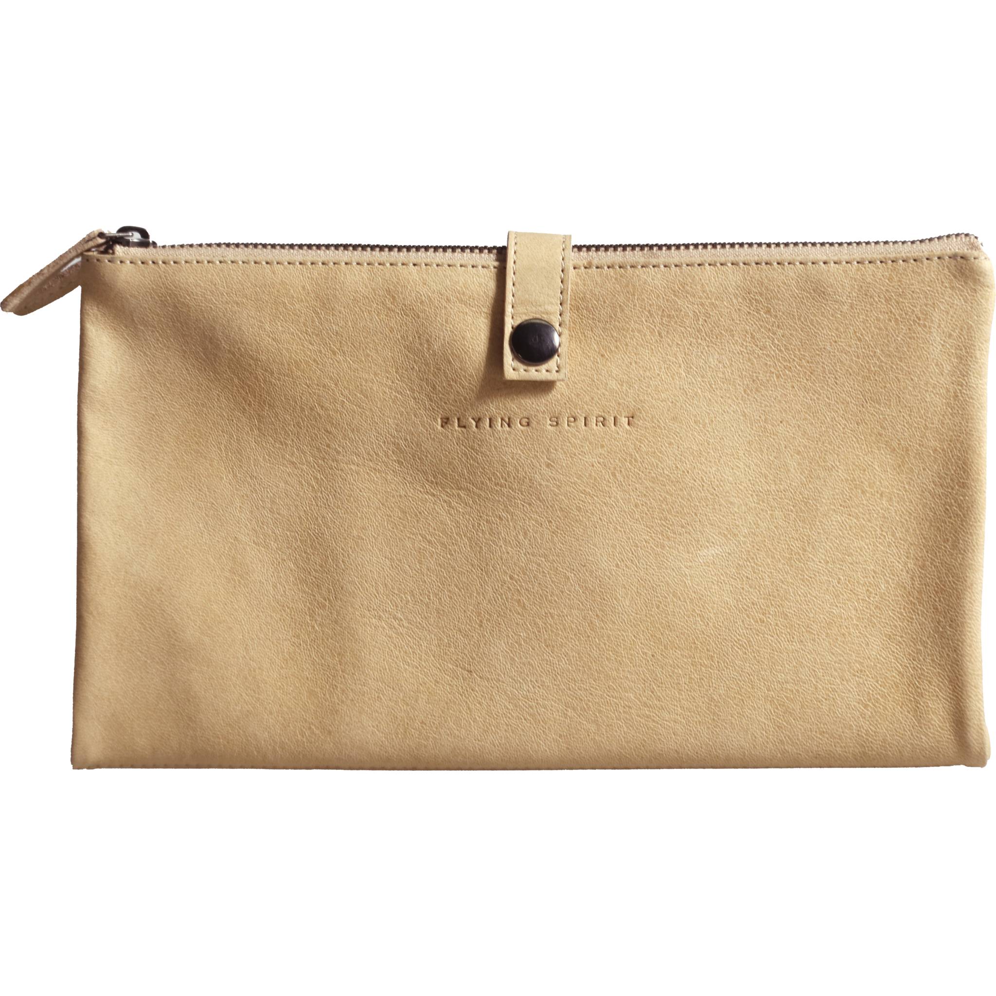 Clairefontaine 3x Künstlermäppchen 27x23,6 cm, 2 Fächer, Leder Beige 930029C