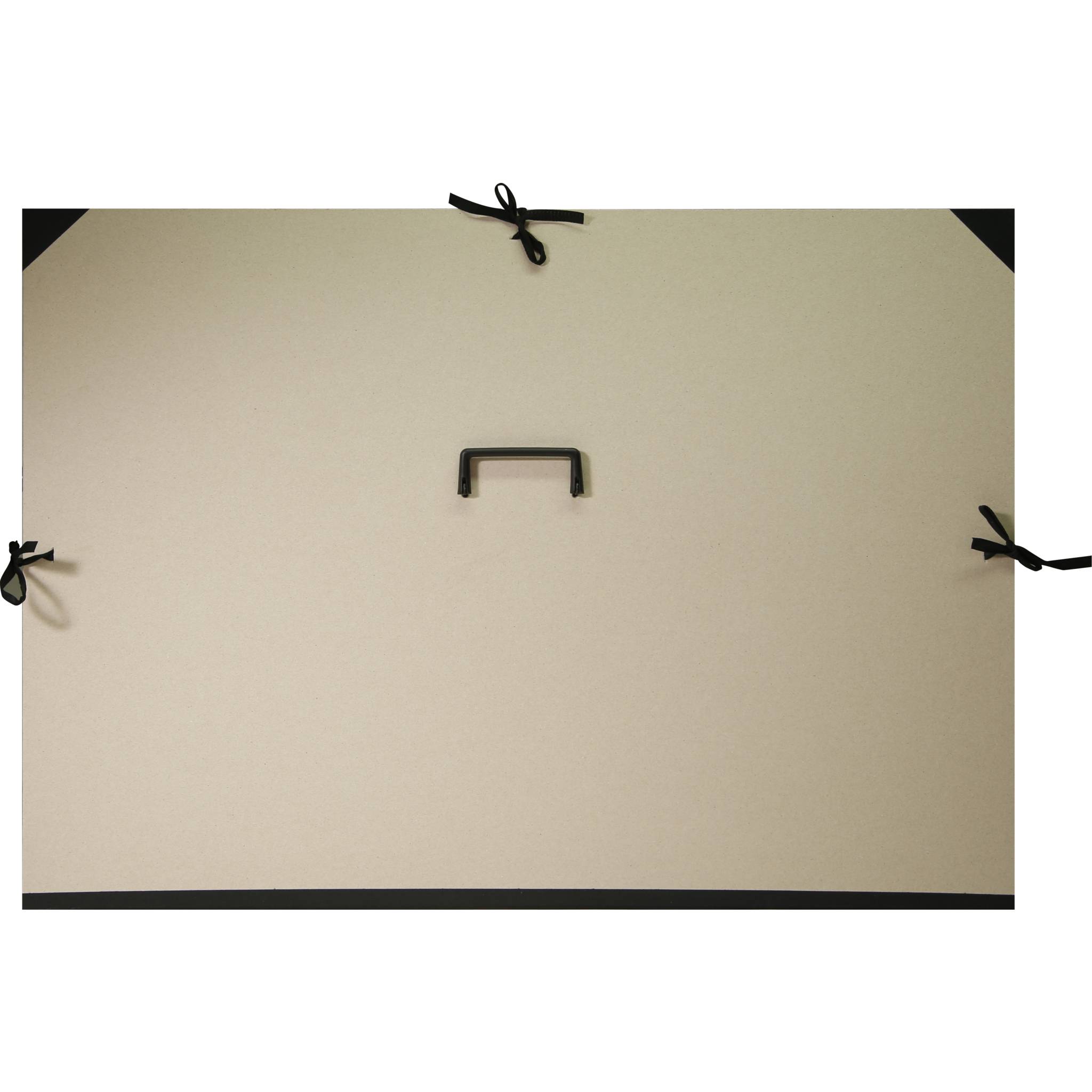 Clairefontaine 3x Zeichenmappe mit 3 Bändern und Griff - Grau 975425C