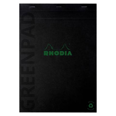 Rhodia 5x Block A4+ 350 g/m2, Nr. 19, 70 Bl liniert Rand, 90 g/m2 Schwarz 19992C