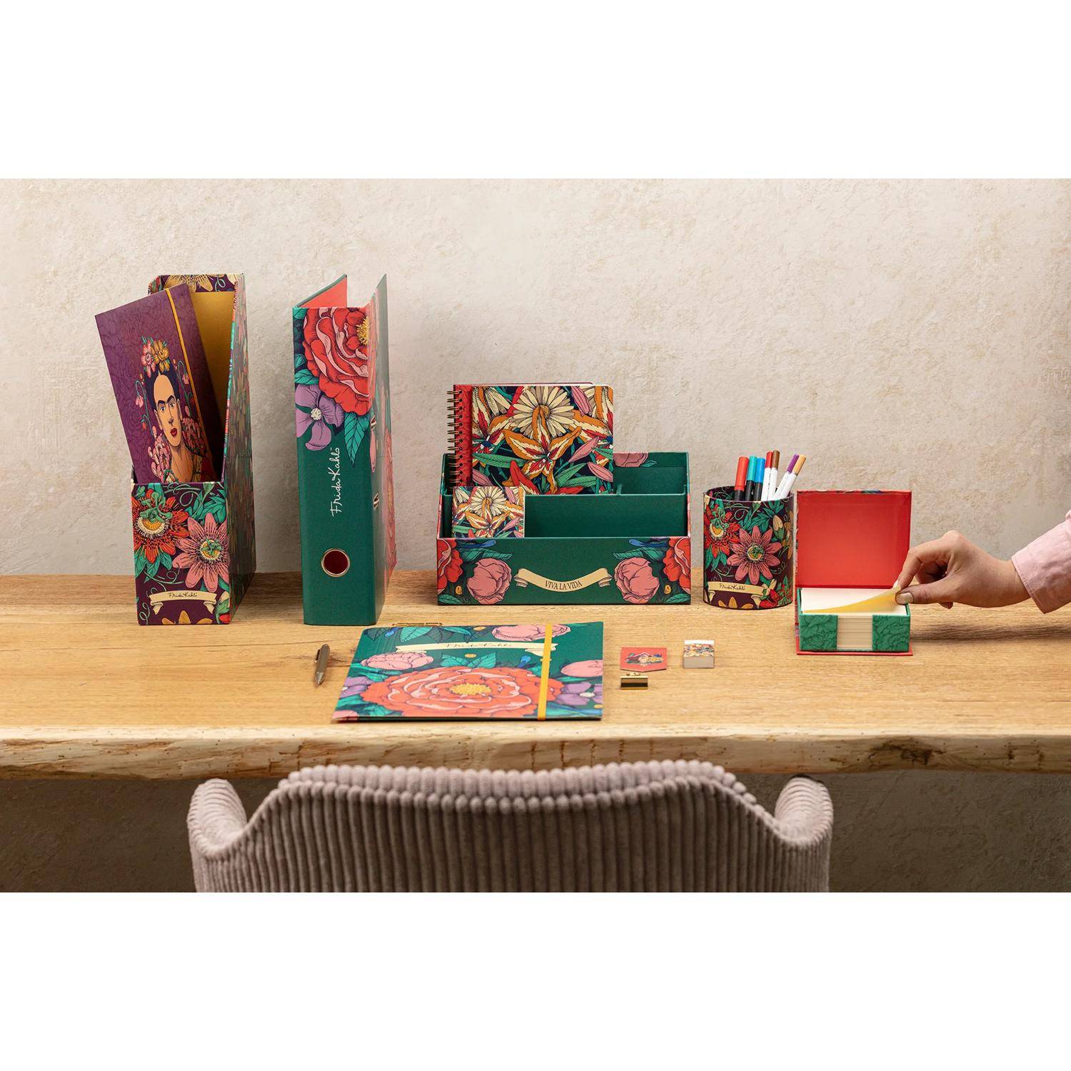 Clairefontaine 4x Frida Kahlo, Quadratischer Stifteköcher 8,5x8,5x11 cm 116225C