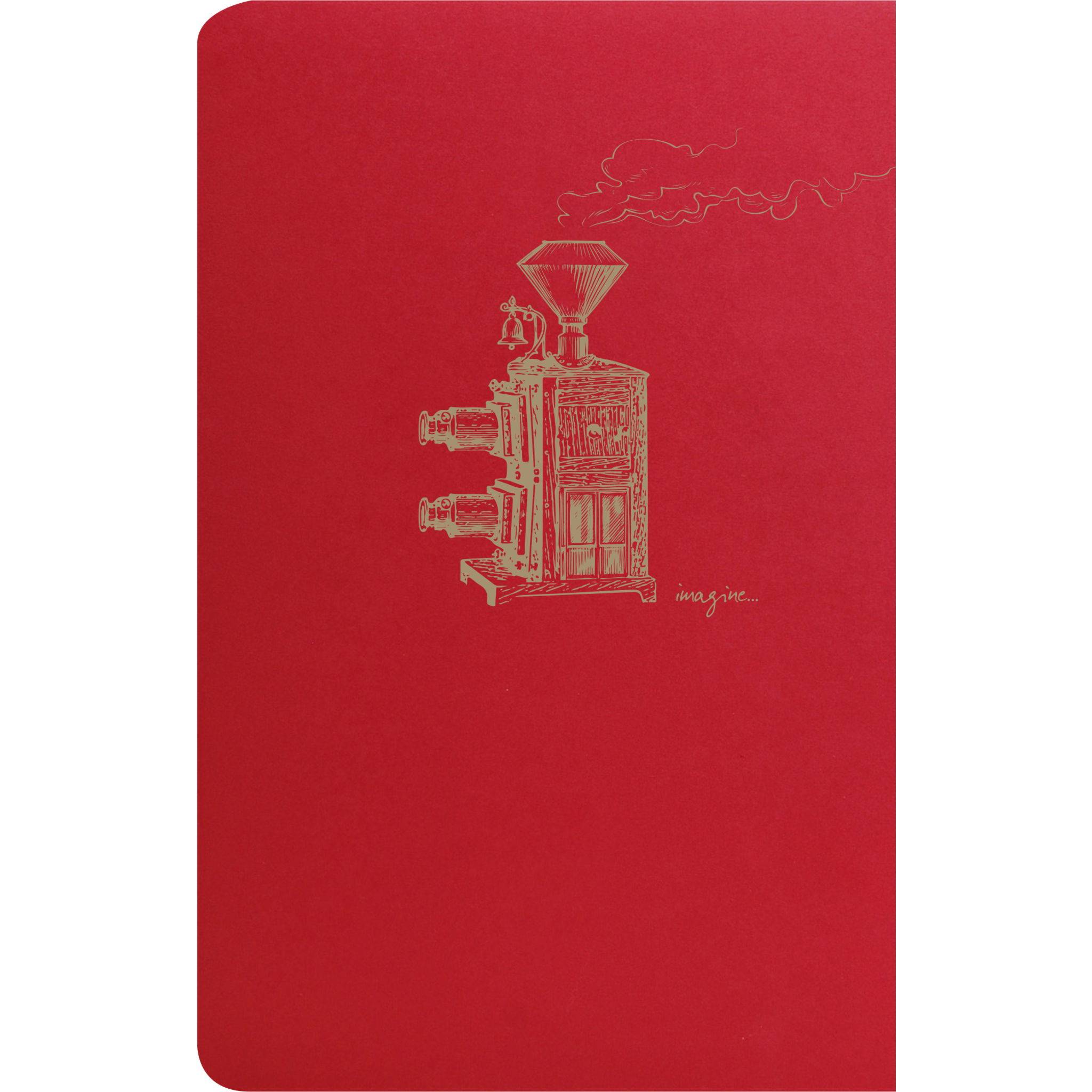 Clairefontaine 5x Notizbuch 11x17cm, 48 Blatt liniert sortiert Rot 106506C