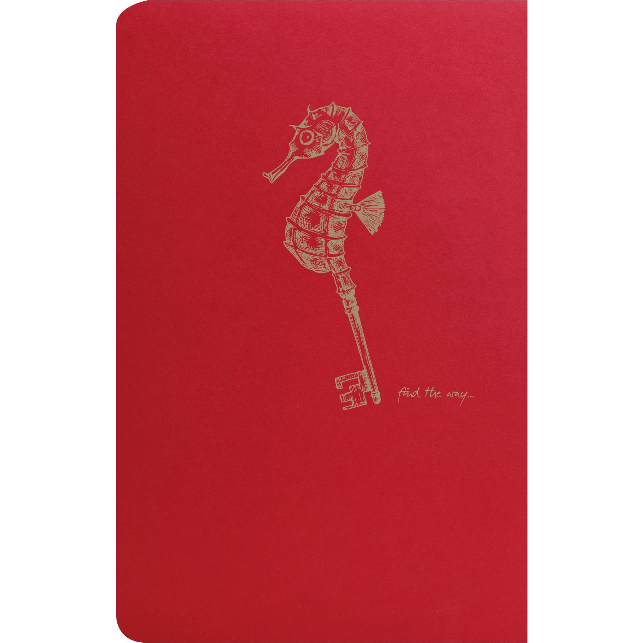 Clairefontaine 5x Notizbuch 11x17cm, 48 Blatt liniert sortiert Rot 106506C