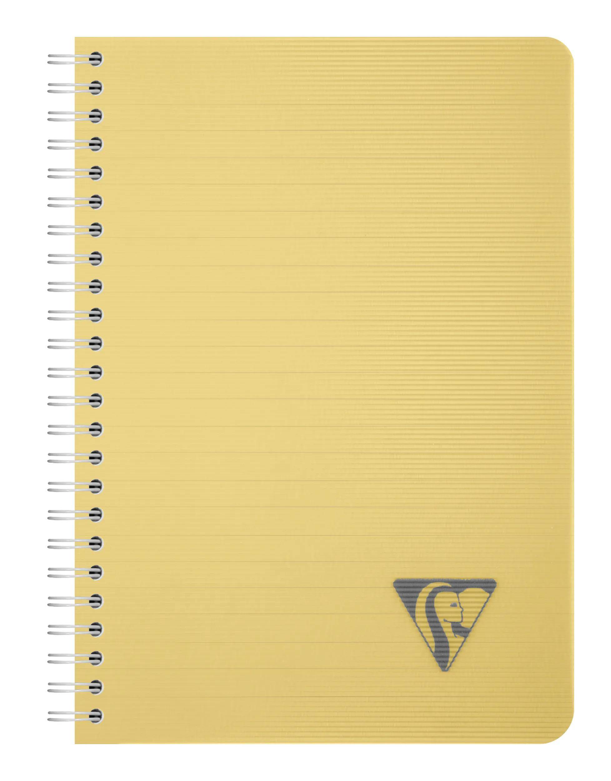 Clairefontaine 5x Spiralbuch A5, 90 Bl liniert 90g, Einband PP Sortiert 327546C