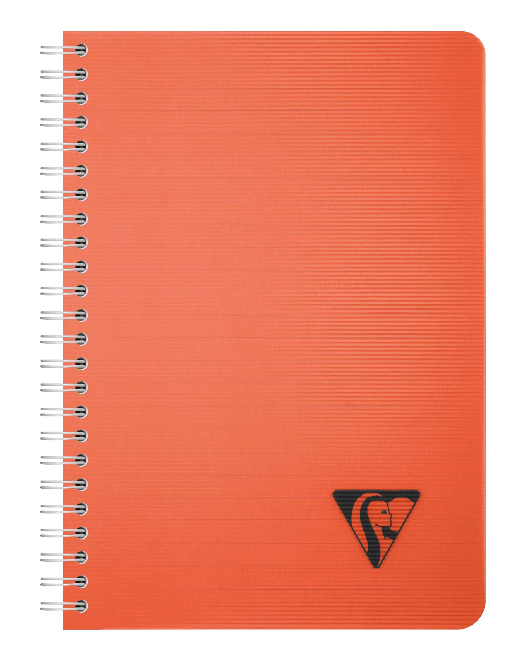 Clairefontaine 5x Spiralbuch A5, 90 Bl liniert 90g, Einband PP Sortiert 327546C