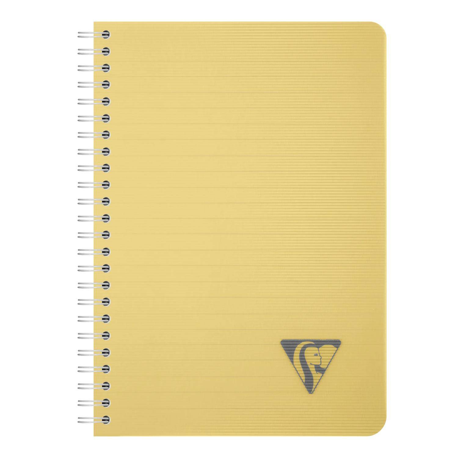 Clairefontaine 5x Spiralbuch A5, 90 Bl liniert 90g, Einband PP Sortiert 327546C