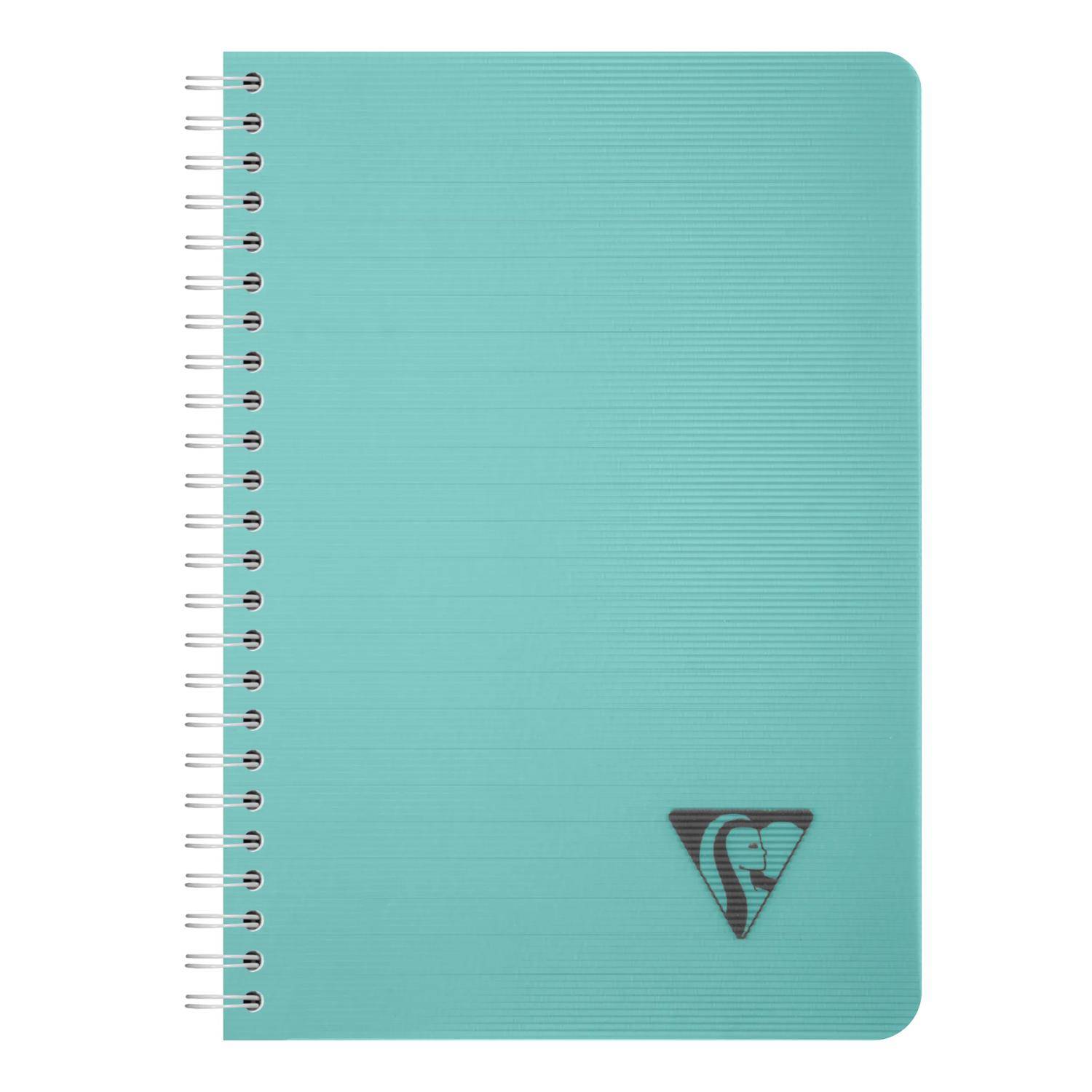 Clairefontaine 5x Spiralbuch A5, 90 Bl liniert 90g, Einband PP Sortiert 327546C