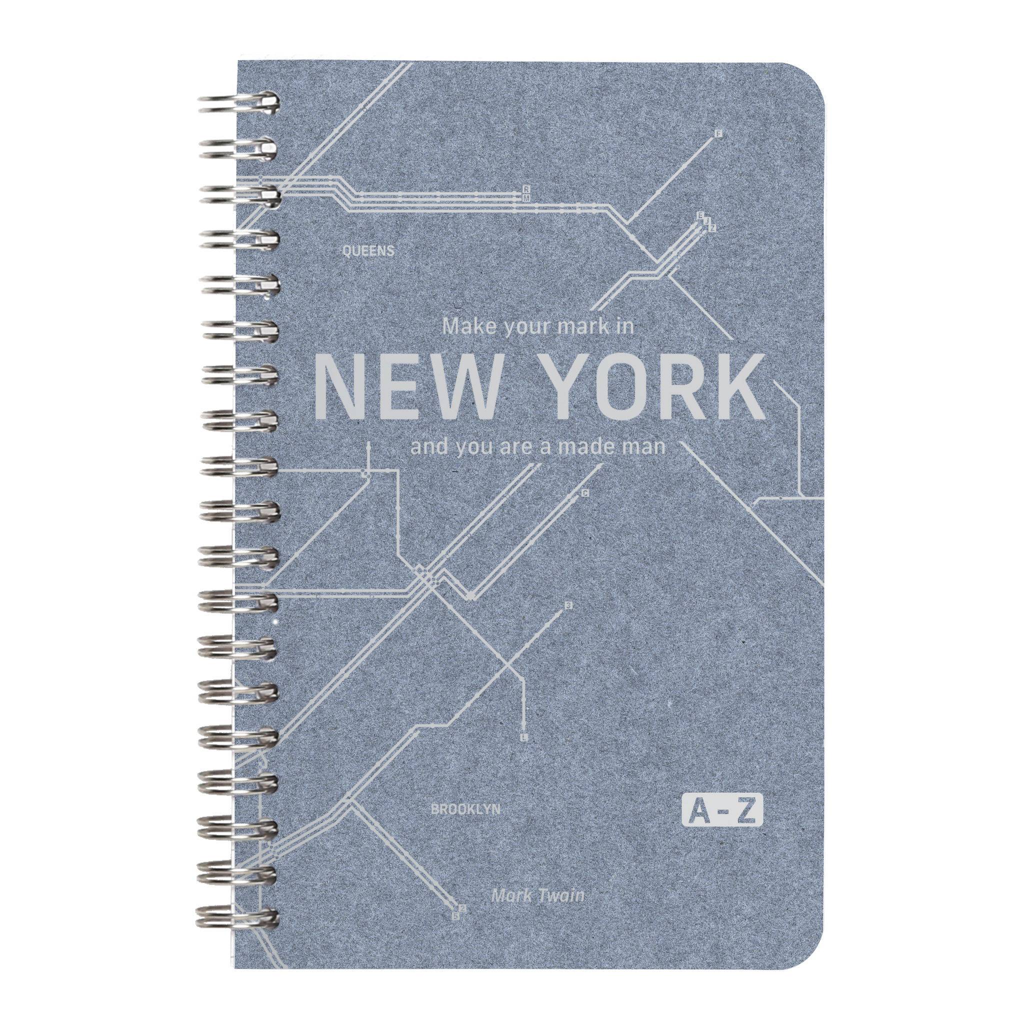 Clairefontaine 5x Adressbuch 11x17 cm 50 Blatt liniert Jeansblau 83539C