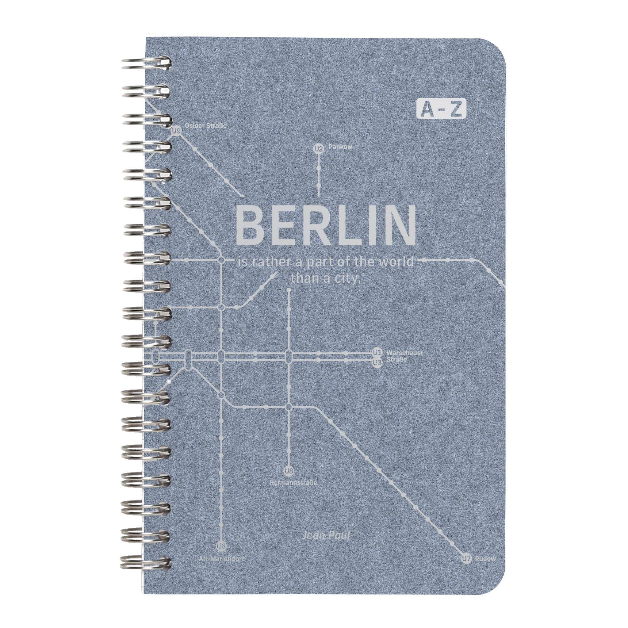 Clairefontaine 5x Adressbuch 11x17 cm 50 Blatt liniert Jeansblau 83539C