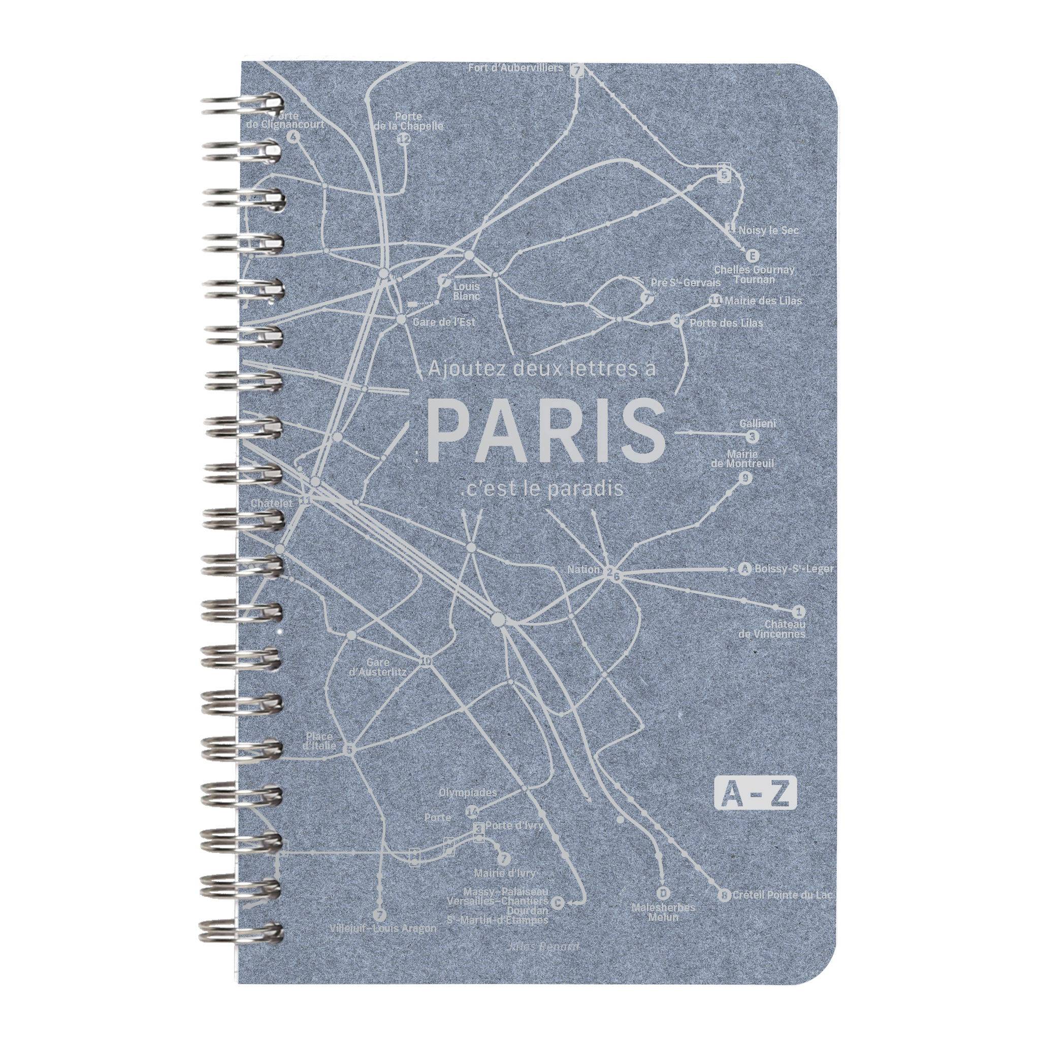 Clairefontaine 5x Adressbuch 11x17 cm 50 Blatt liniert Jeansblau 83539C