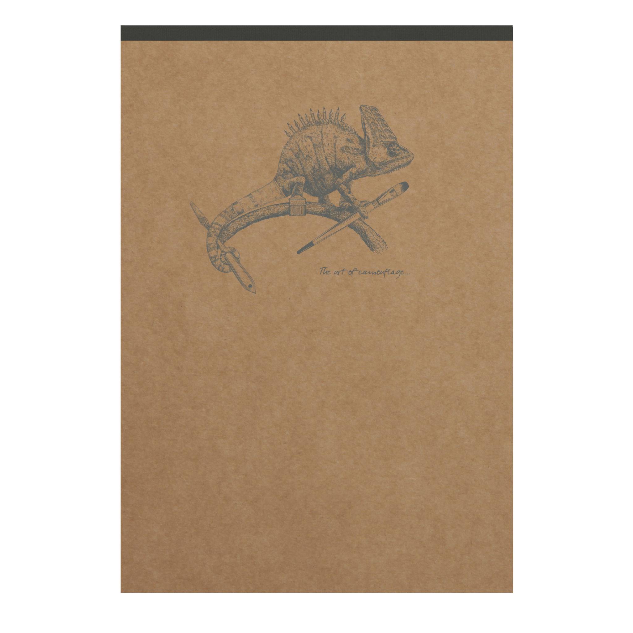 Clairefontaine 5x Block A6 70 Blatt liniert, Motive sortiert - Braun 103646C