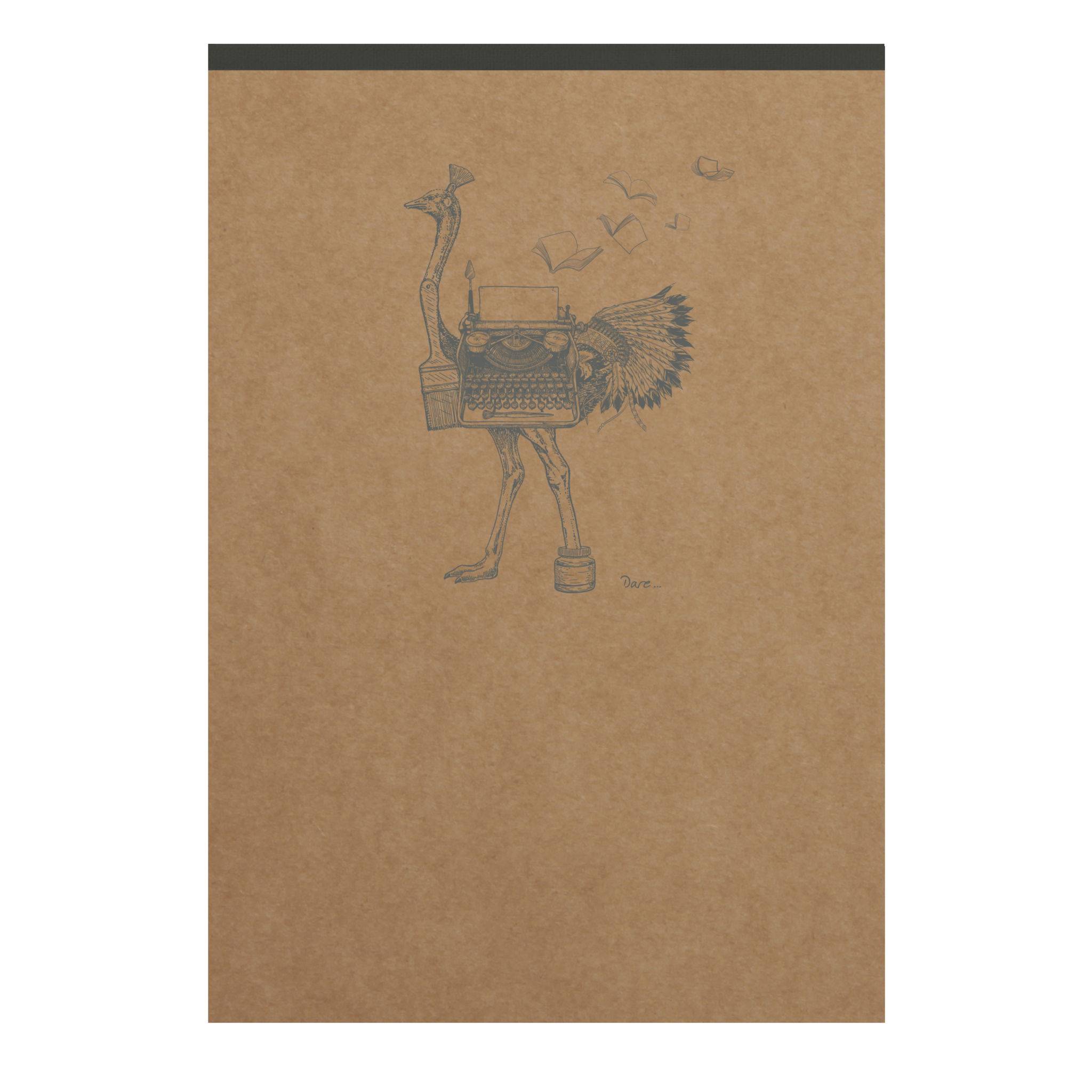 Clairefontaine 5x Block A6 70 Blatt liniert, Motive sortiert - Braun 103646C