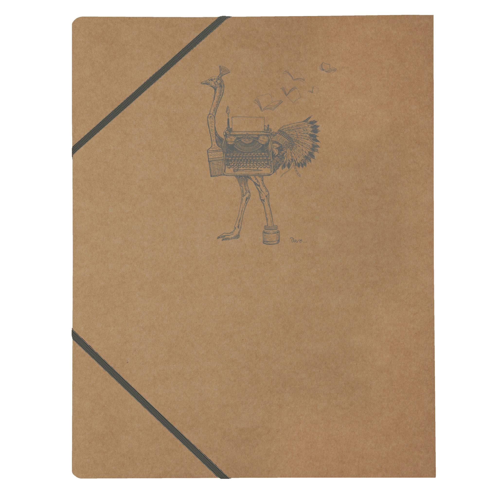 Clairefontaine 5x braune Sammelmappe 24x32cm, Motive sortiert Braun 103514C