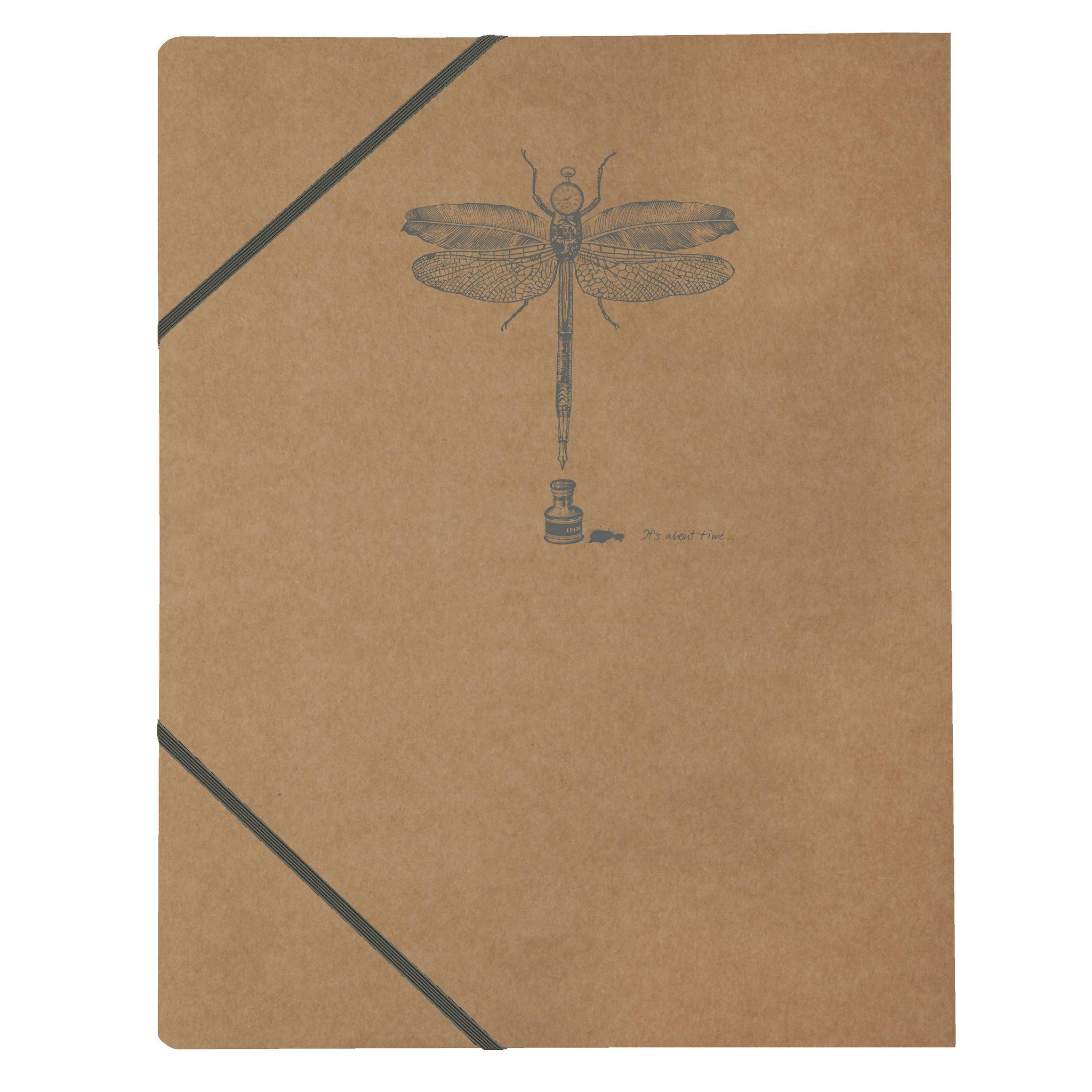 Clairefontaine 5x braune Sammelmappe 24x32cm, Motive sortiert Braun 103514C