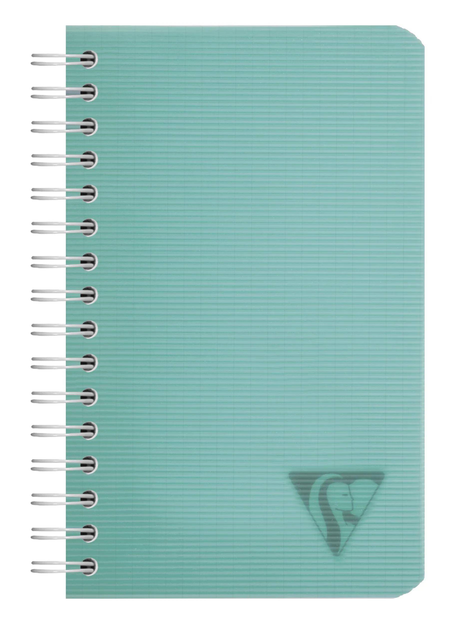 Clairefontaine 10x Spiralbuch 9,5x14 cm, 50 Bl kariert 90g, PP Sortiert 327425C