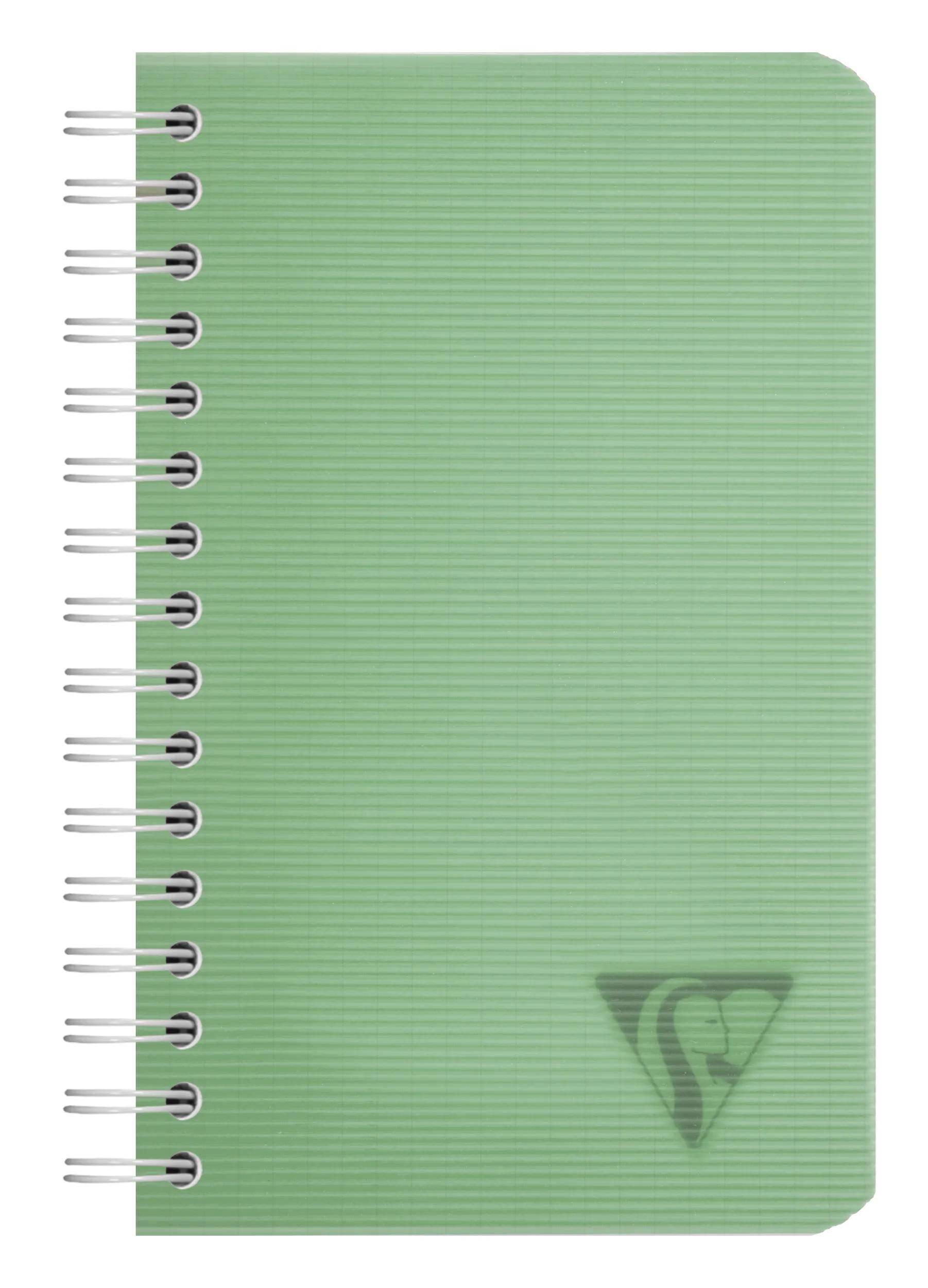 Clairefontaine 10x Spiralbuch 9,5x14 cm, 50 Bl kariert 90g, PP Sortiert 327425C