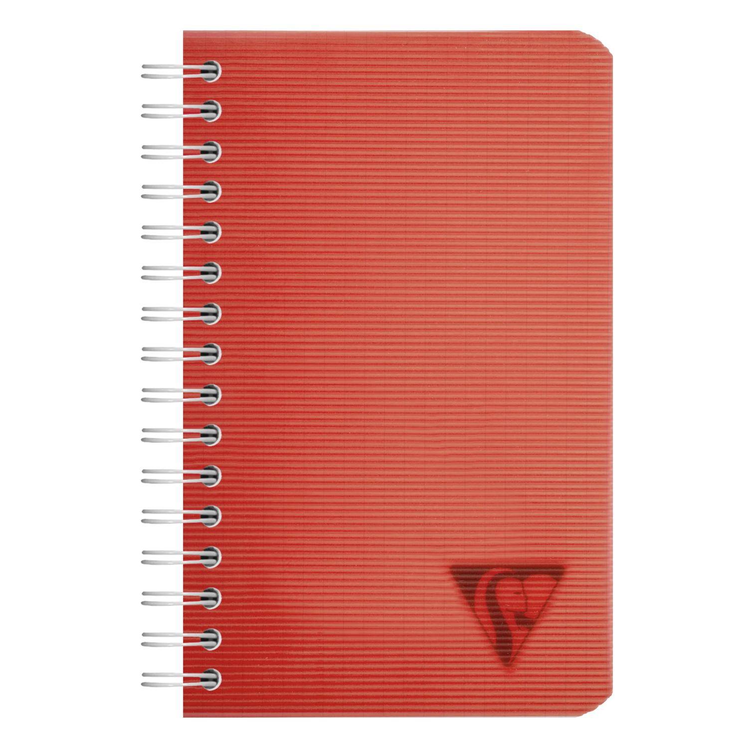 Clairefontaine 10x Spiralbuch 9,5x14 cm, 50 Bl kariert 90g, PP Sortiert 327425C