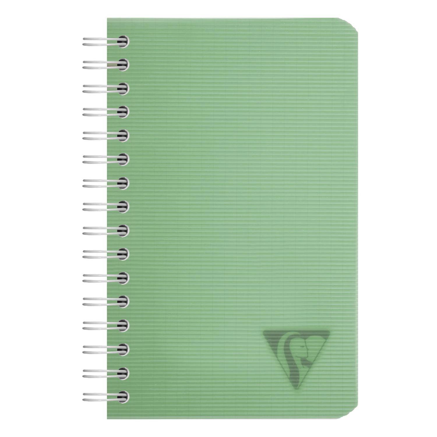 Clairefontaine 10x Spiralbuch 9,5x14 cm, 50 Bl kariert 90g, PP Sortiert 327425C