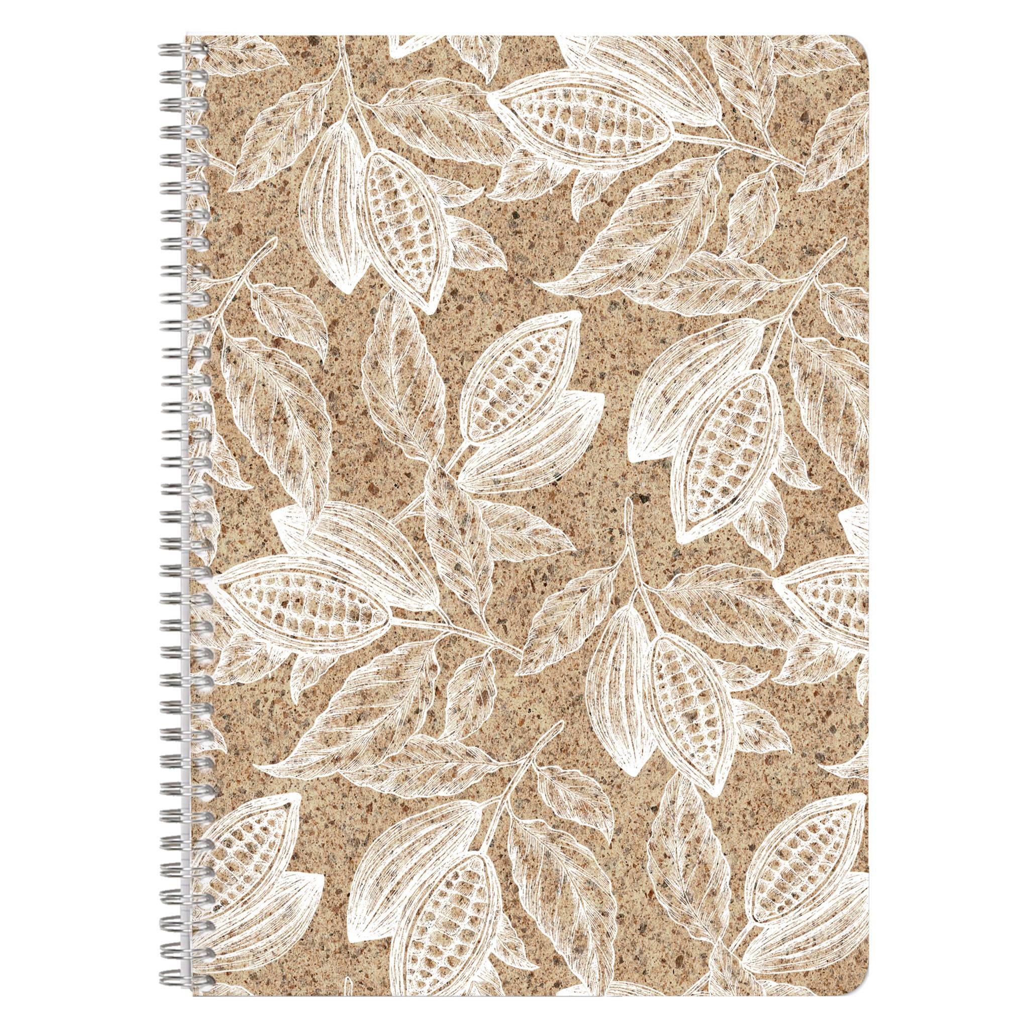 Clairefontaine 6x Notizheft A4, 74 Blatt liniert mit Rand, Kakao 83544C