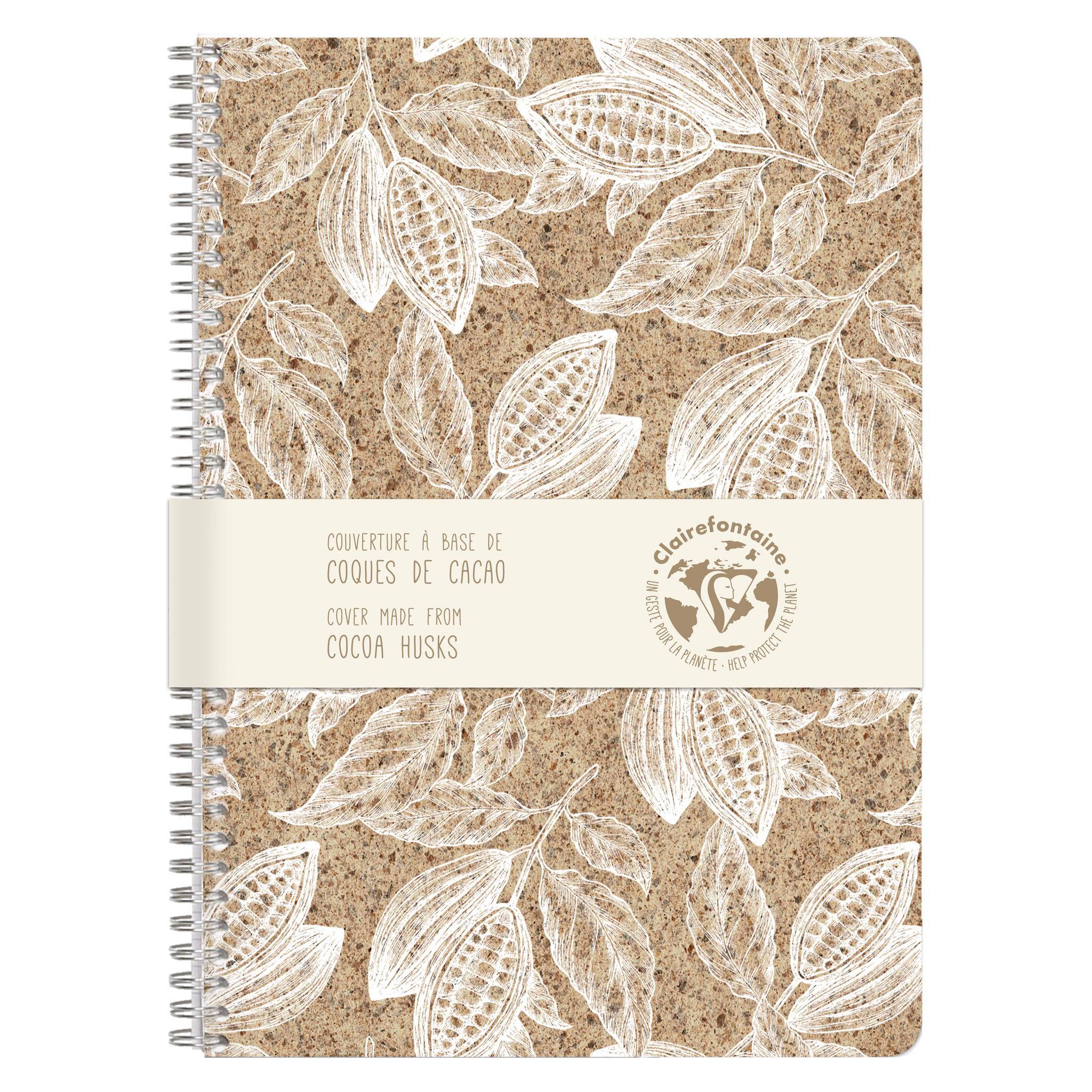 Clairefontaine 6x Notizheft A4, 74 Blatt liniert mit Rand, Kakao 83544C